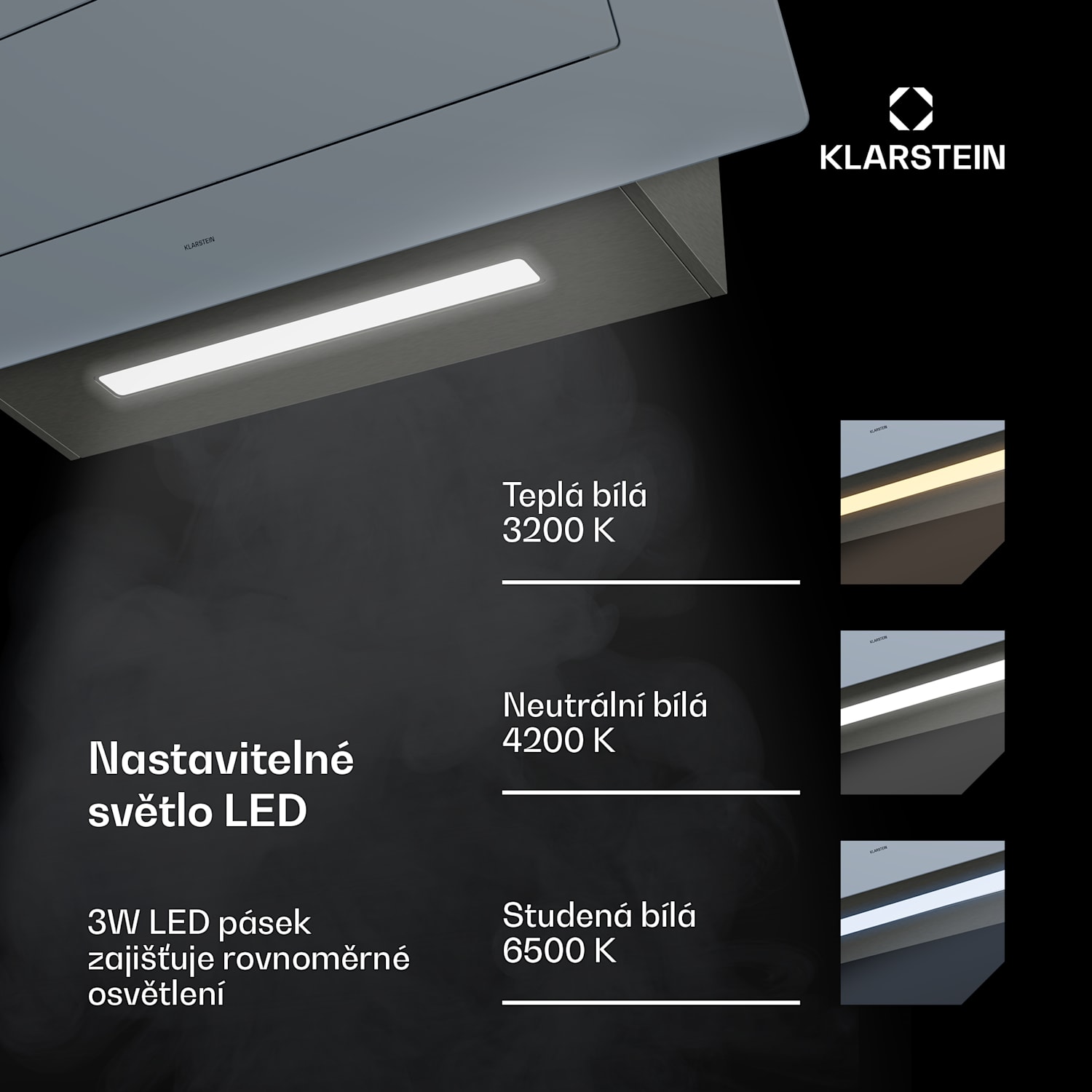 SleekAir digestoř, A+++, 717 m³/h, dotykové ovládání, 90 cm 90 cm | Nerezová ocel
