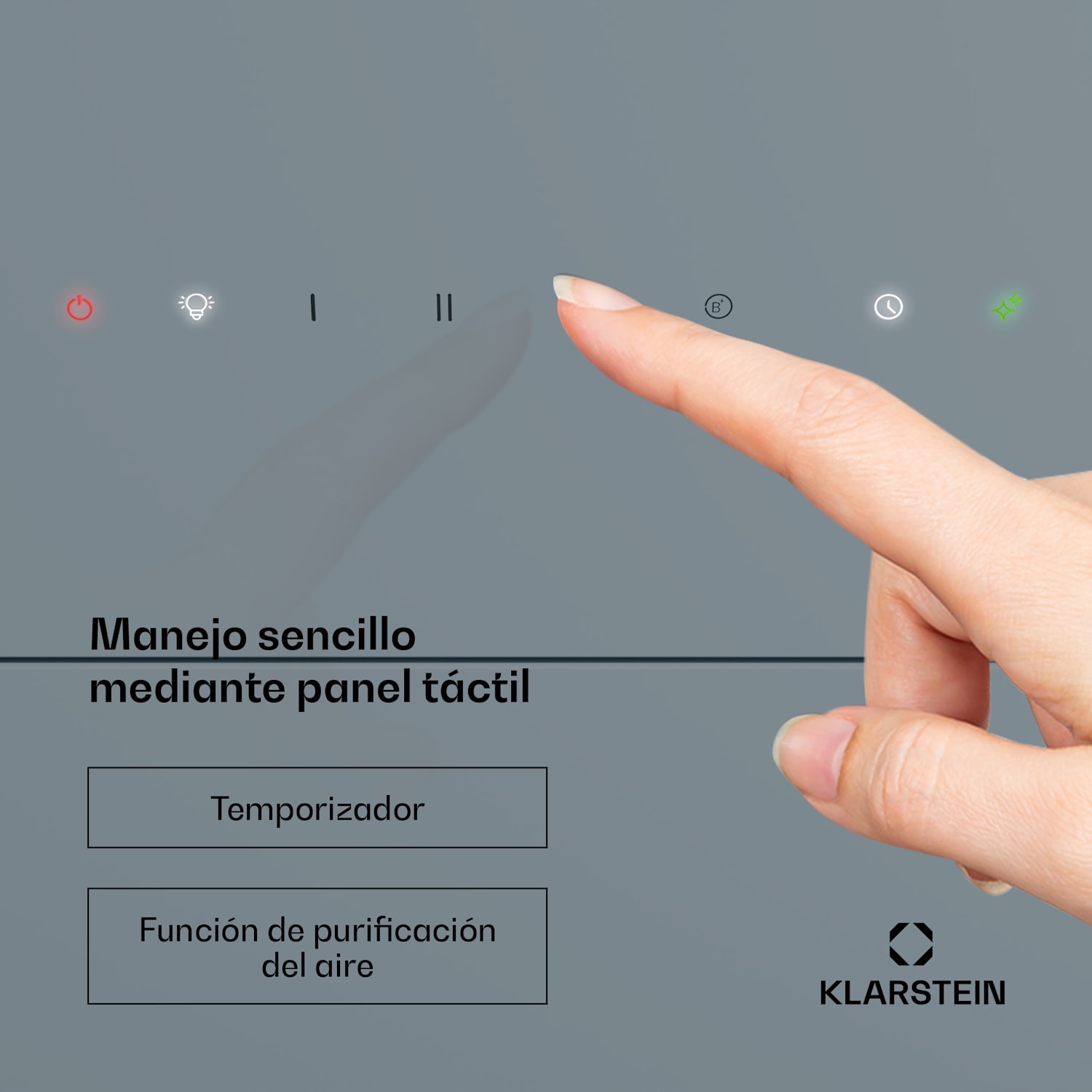 Campana extractora SleekAir | A+++ | 717m³/h | Touch | LED | 90cm 90 cm | Acero Inoxidable