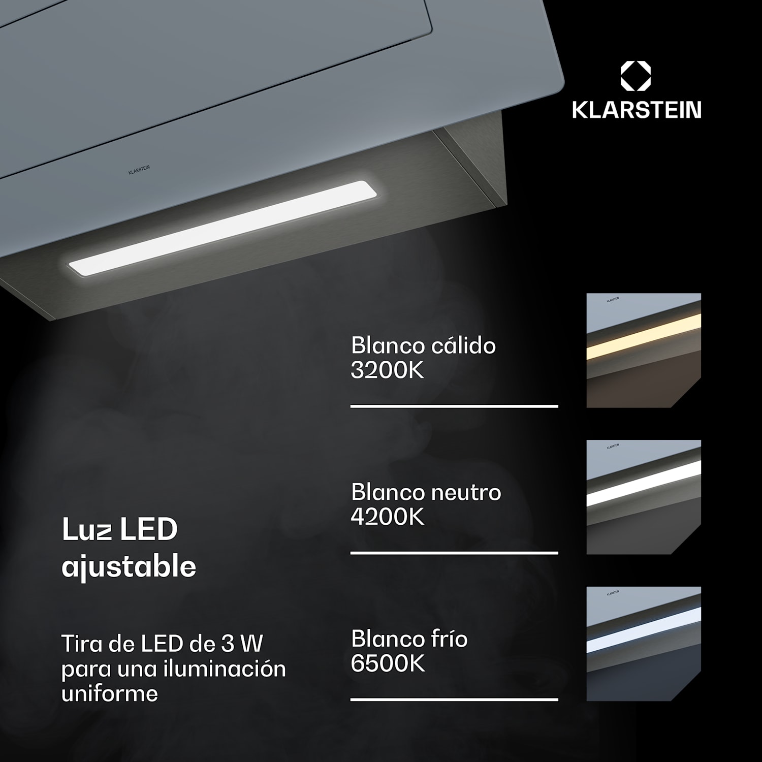Campana extractora SleekAir | A+++ | 717m³/h | Touch | LED | 90cm 90 cm | Acero Inoxidable