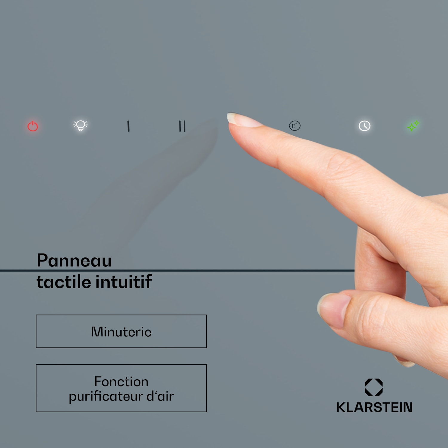 SleekAir afzuigkap | A+++ | 717 m³/h | touch | led | 90 cm 90 cm | Roestvrij Staal