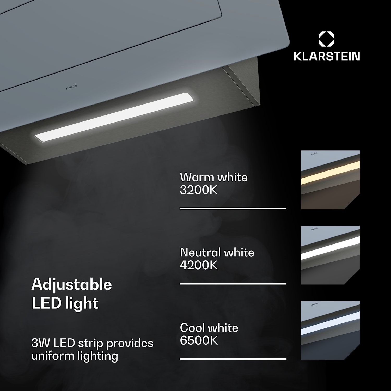 SleekAir liesituuletin | A+++ | 717 m³/h | Kosketus | LED | 90 cm 90 cm | Ruostumaton Teräs