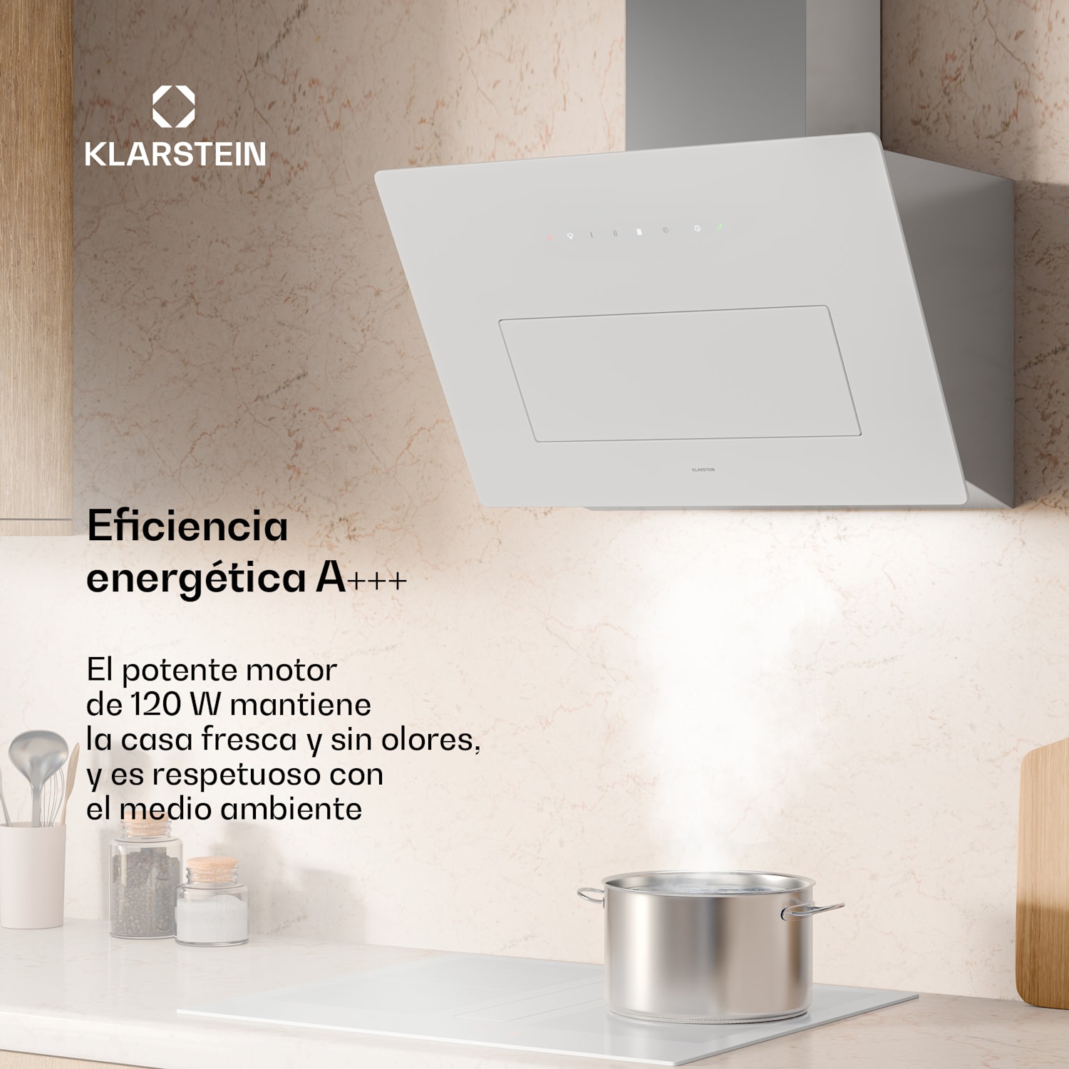 Campana extractora SleekAir | A+++ | 717m³/h | Touch | LED | 60cm 