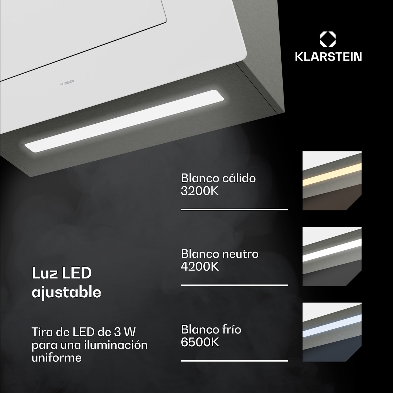 Campana extractora SleekAir | A+++ | 717m³/h | Touch | LED | 60cm 