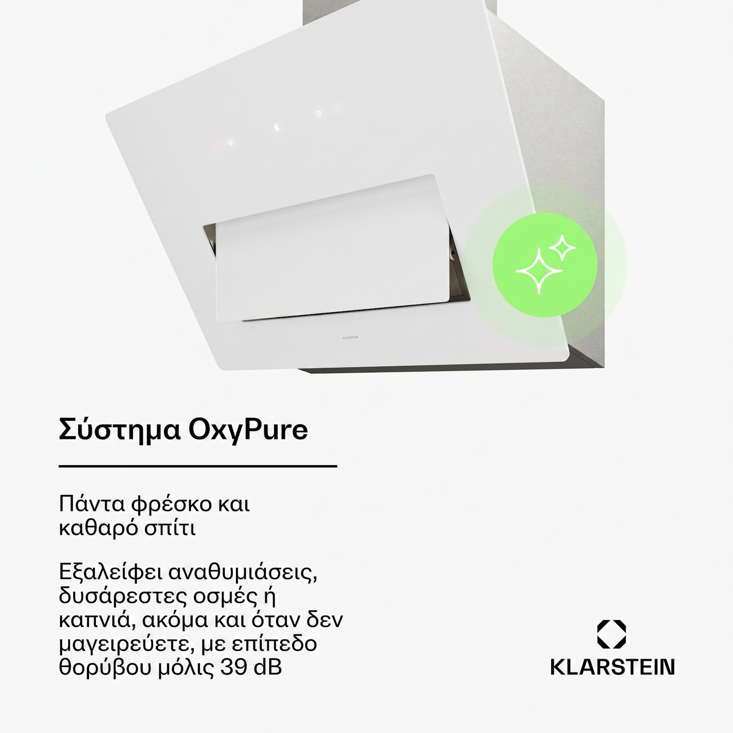 SleekAir απορροφητήρας | A+++ | 717 m³/h | Touch | LED | 60 cm 60 εκ | Λευκό
