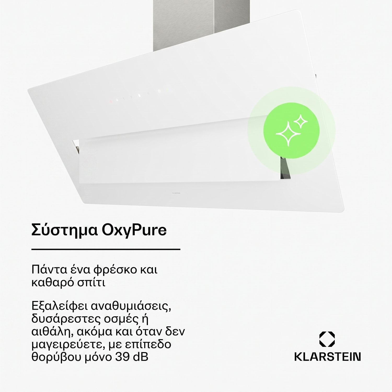 SleekAir απορροφητήρας | A+++ | 717 m³/h | Touch | LED | 90 cm 90 εκ | Λευκό