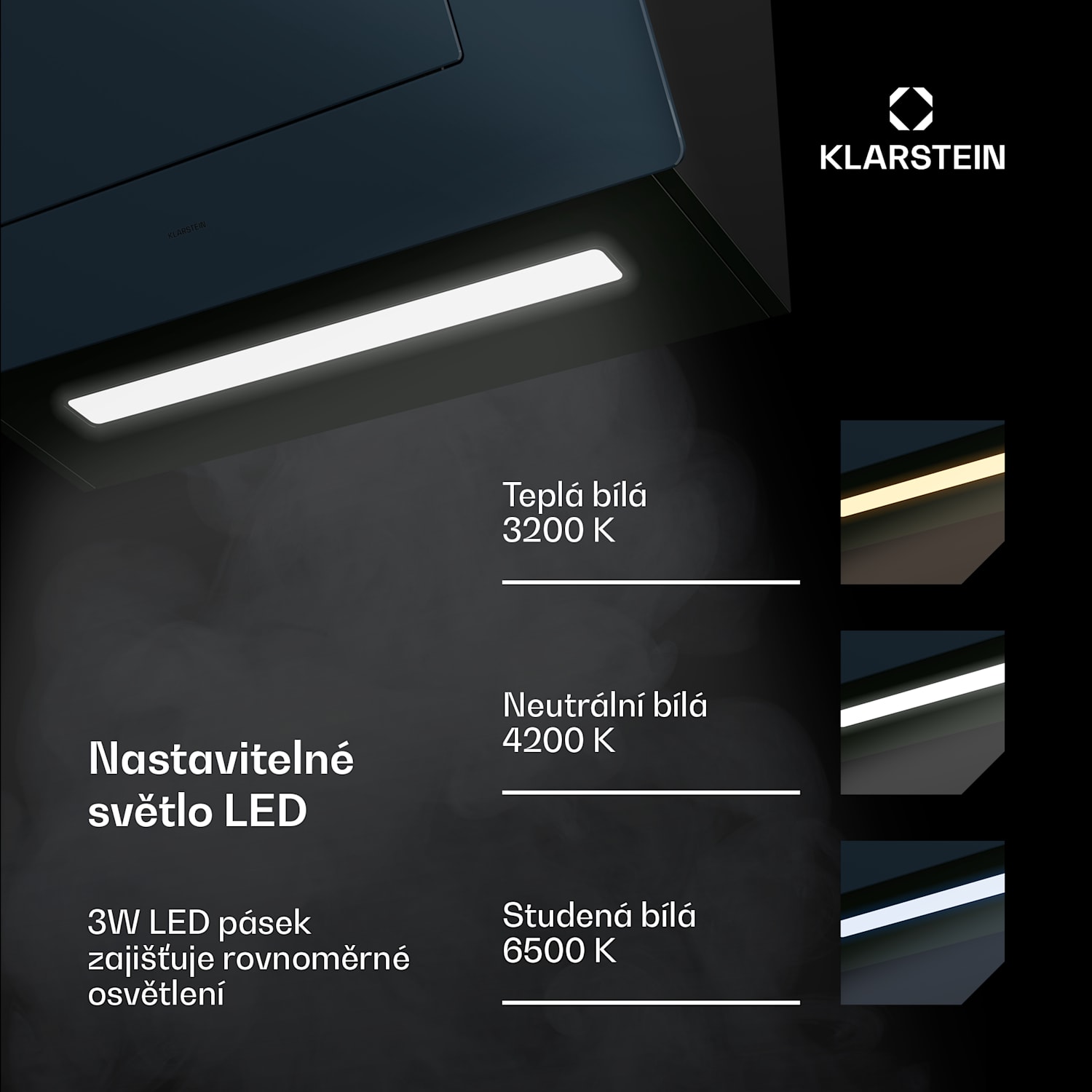 SleekAir digestoř, A+++, 717 m³/h, Dotyková, LED, 60 cm 60 cm | Antracit