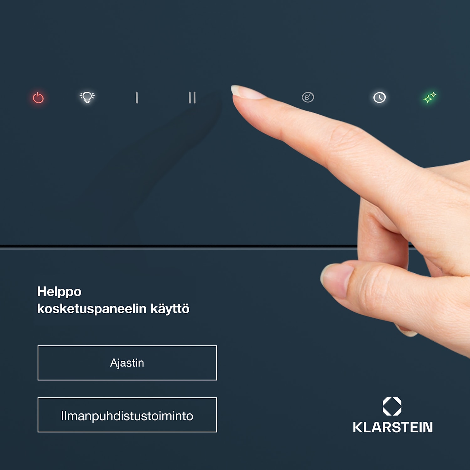 SleekAir liesituuletin | A+++ | 717 m³/h | Touch | LED | 60 cm 60 cm | Antrasiitti
