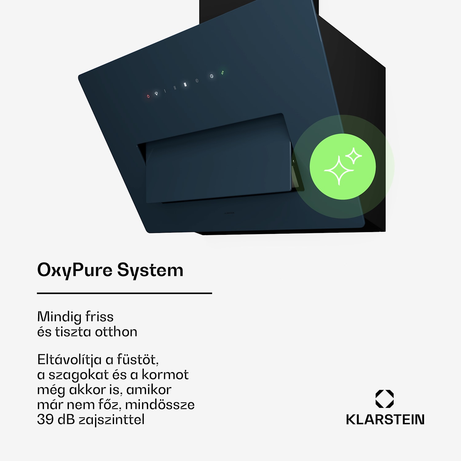 SleekAir páraelszívó, A+++, 717 m³/h, Érintő, LED, 60 cm 60 cm | Antracit