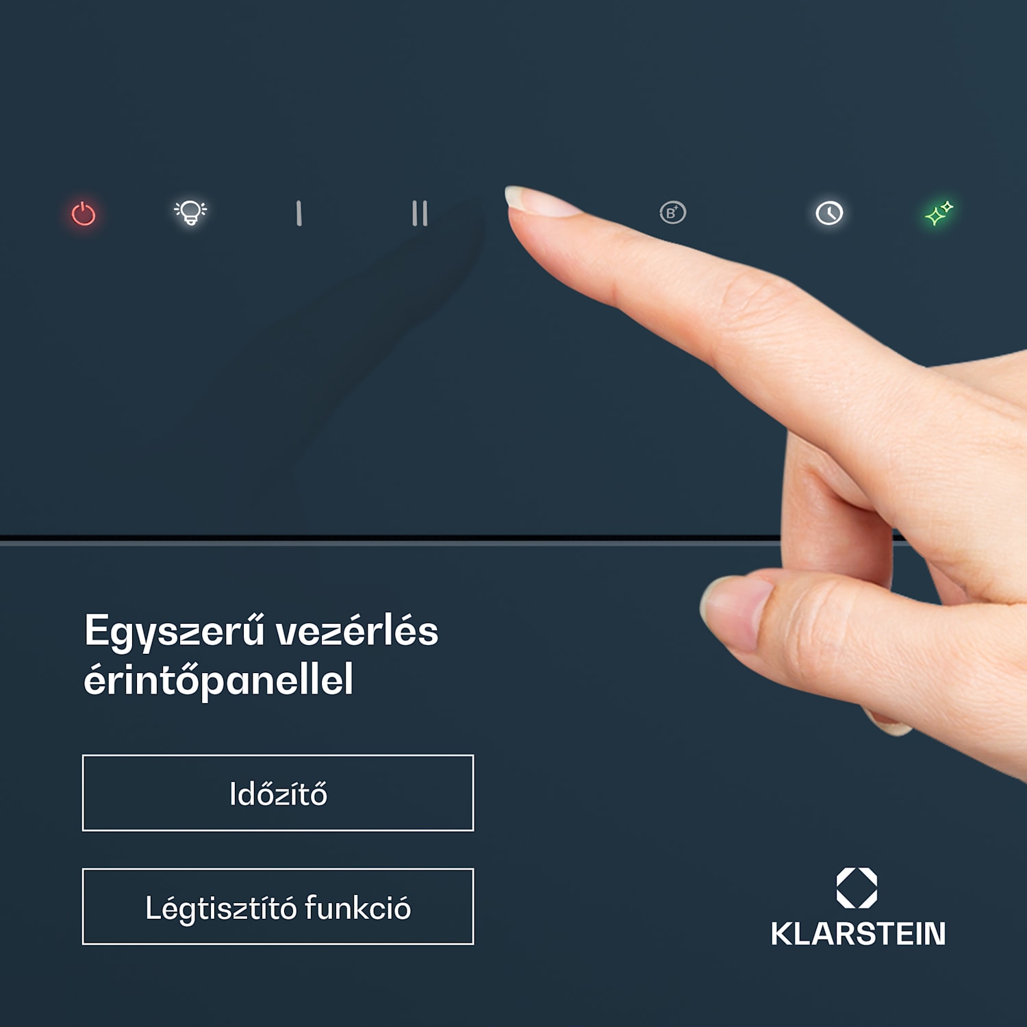 SleekAir páraelszívó, A+++, 717 m³/h, Érintő, LED, 60 cm 60 cm | Antracit