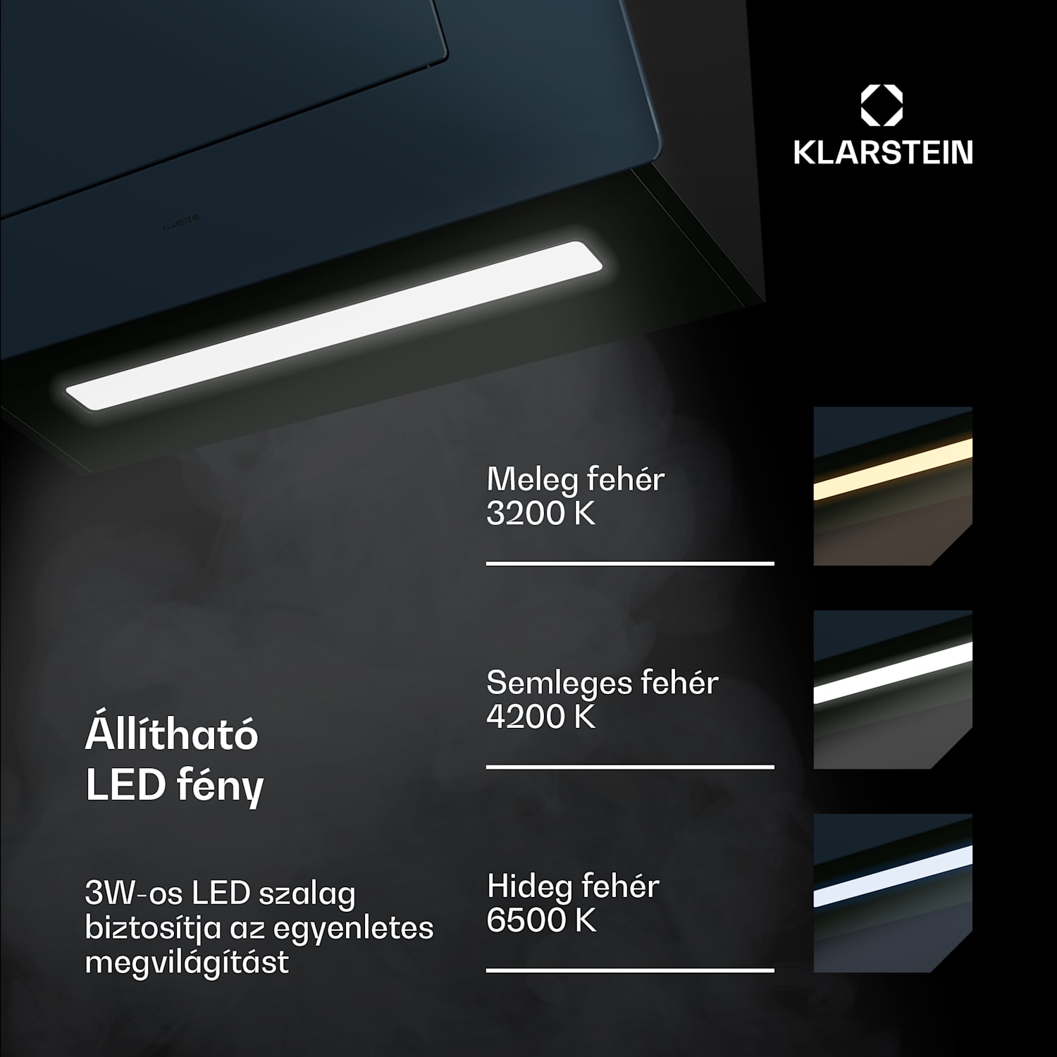SleekAir páraelszívó, A+++, 717 m³/h, Érintő, LED, 60 cm 60 cm | Antracit