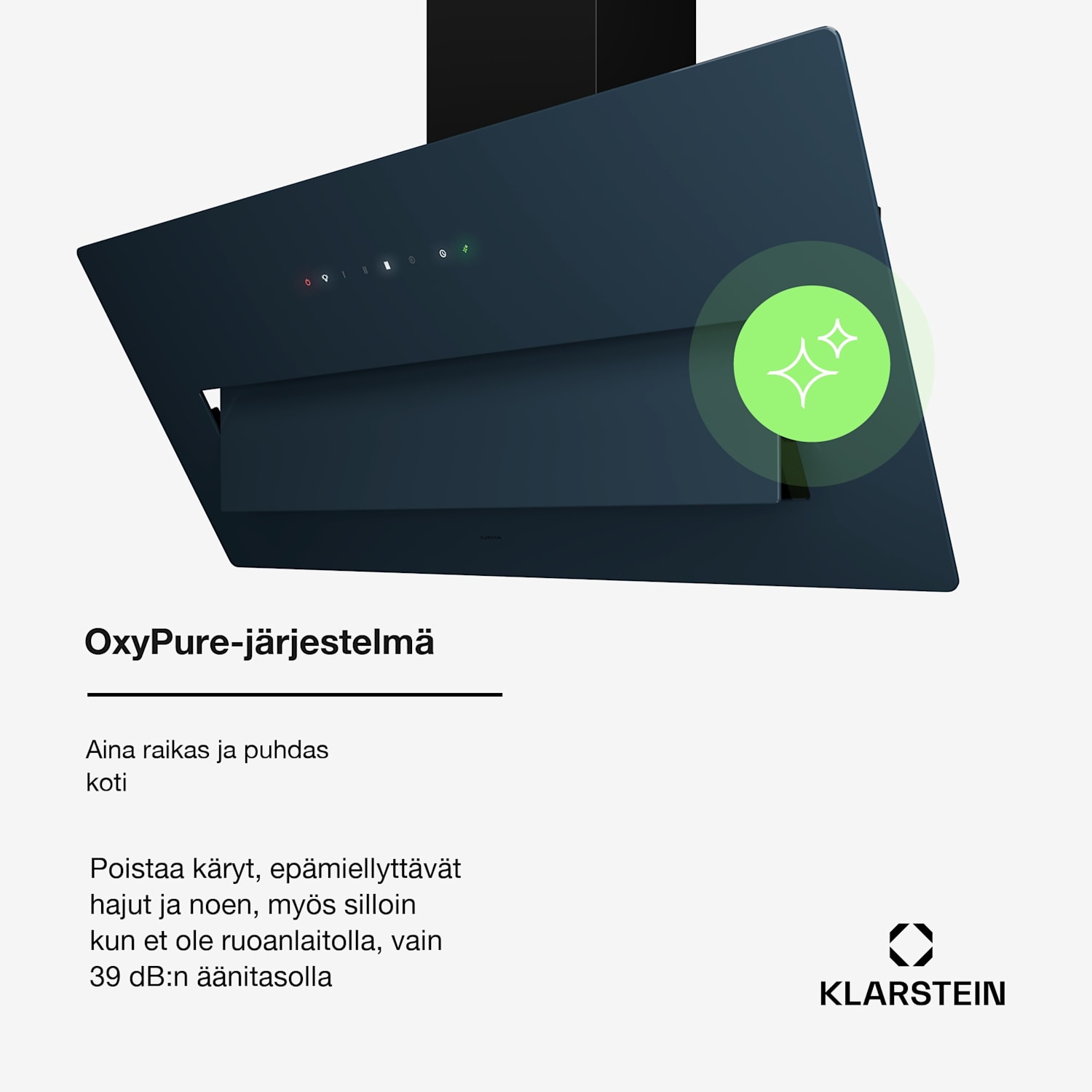 SleekAir liesituuletin, A+++, 717 m³/h, Touch 90 cm 90 cm | Antrasiitti