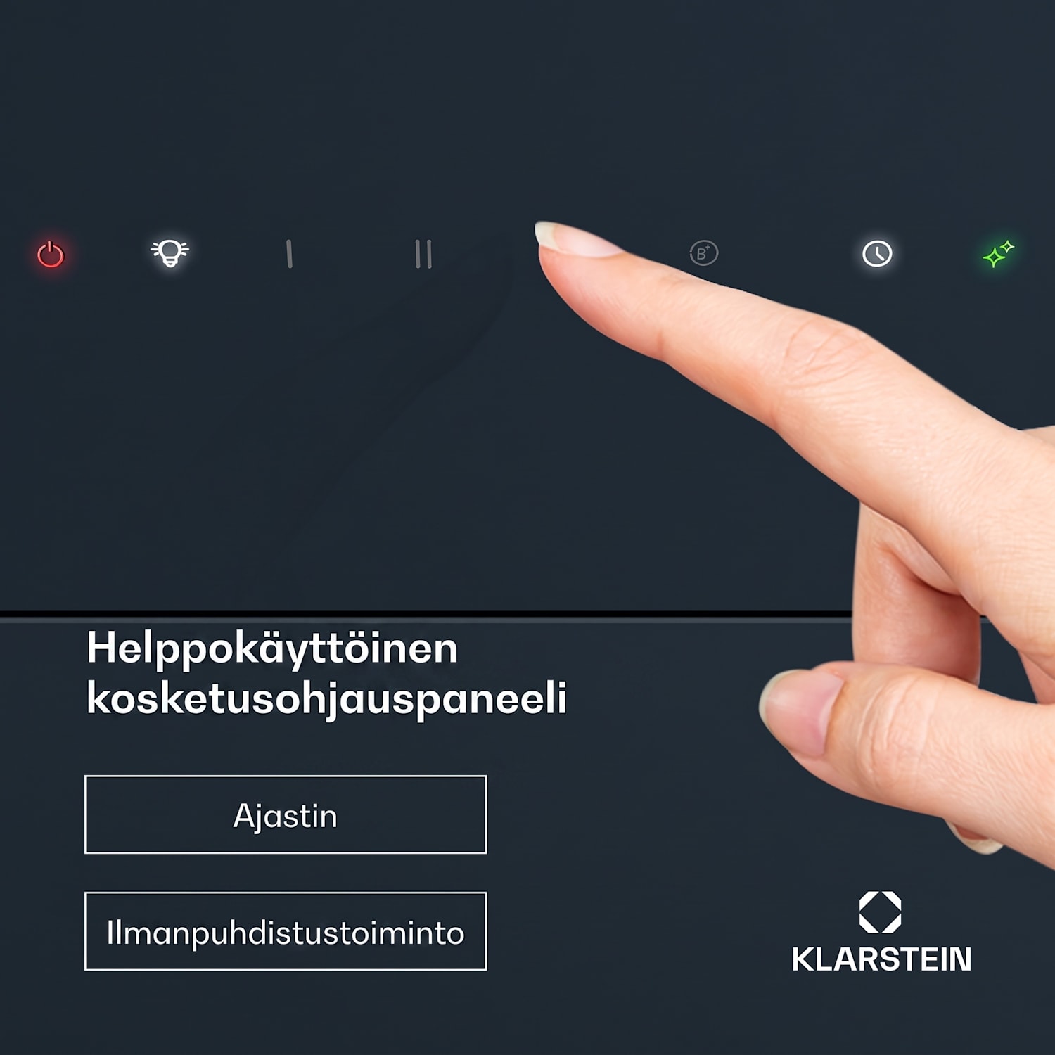 SleekAir liesituuletin, A+++, 717 m³/h, Touch 90 cm 90 cm | Antrasiitti