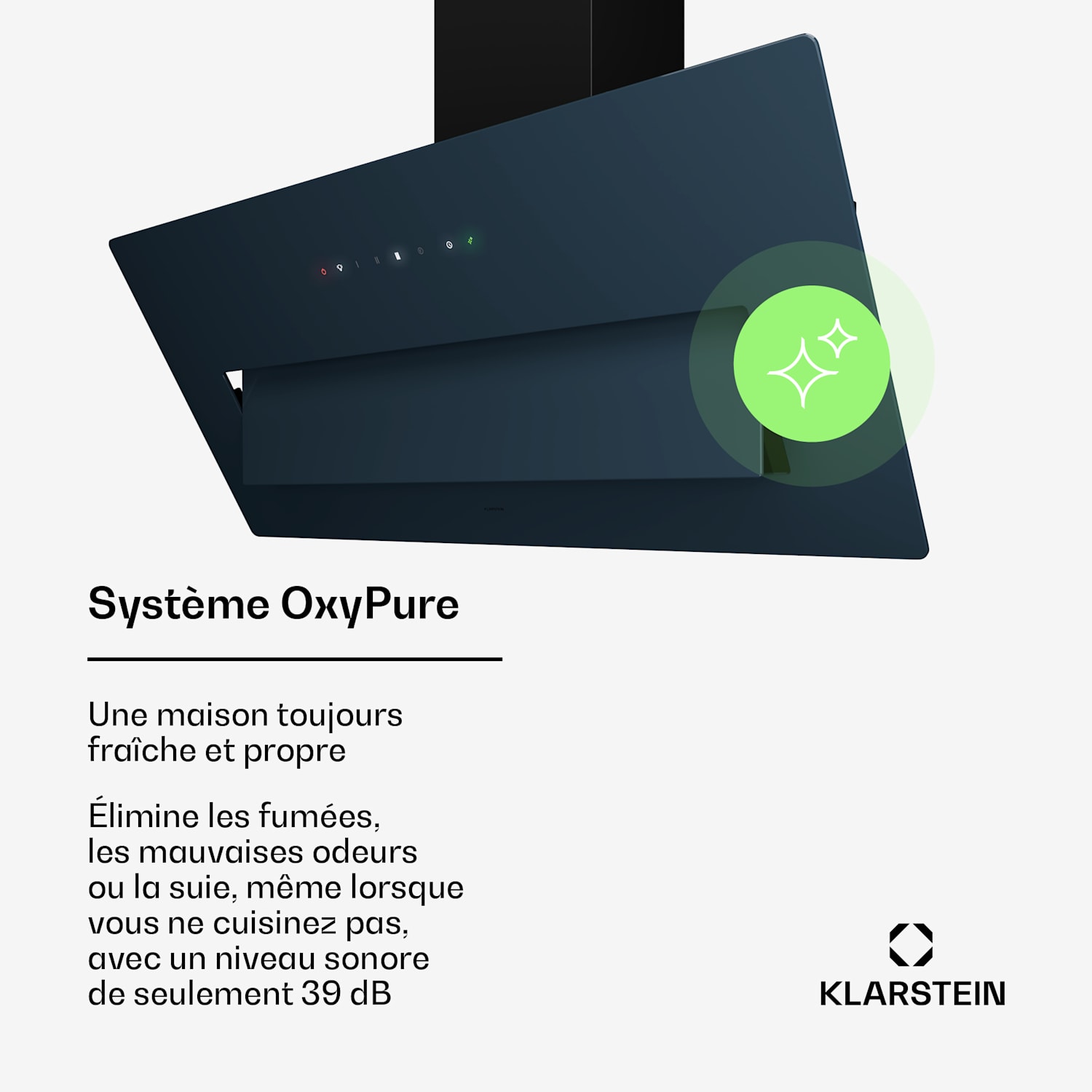 SleekAir afzuigkap | A+++ | 717 m³/h | touch | led | 90 cm 90 cm | Antraciet