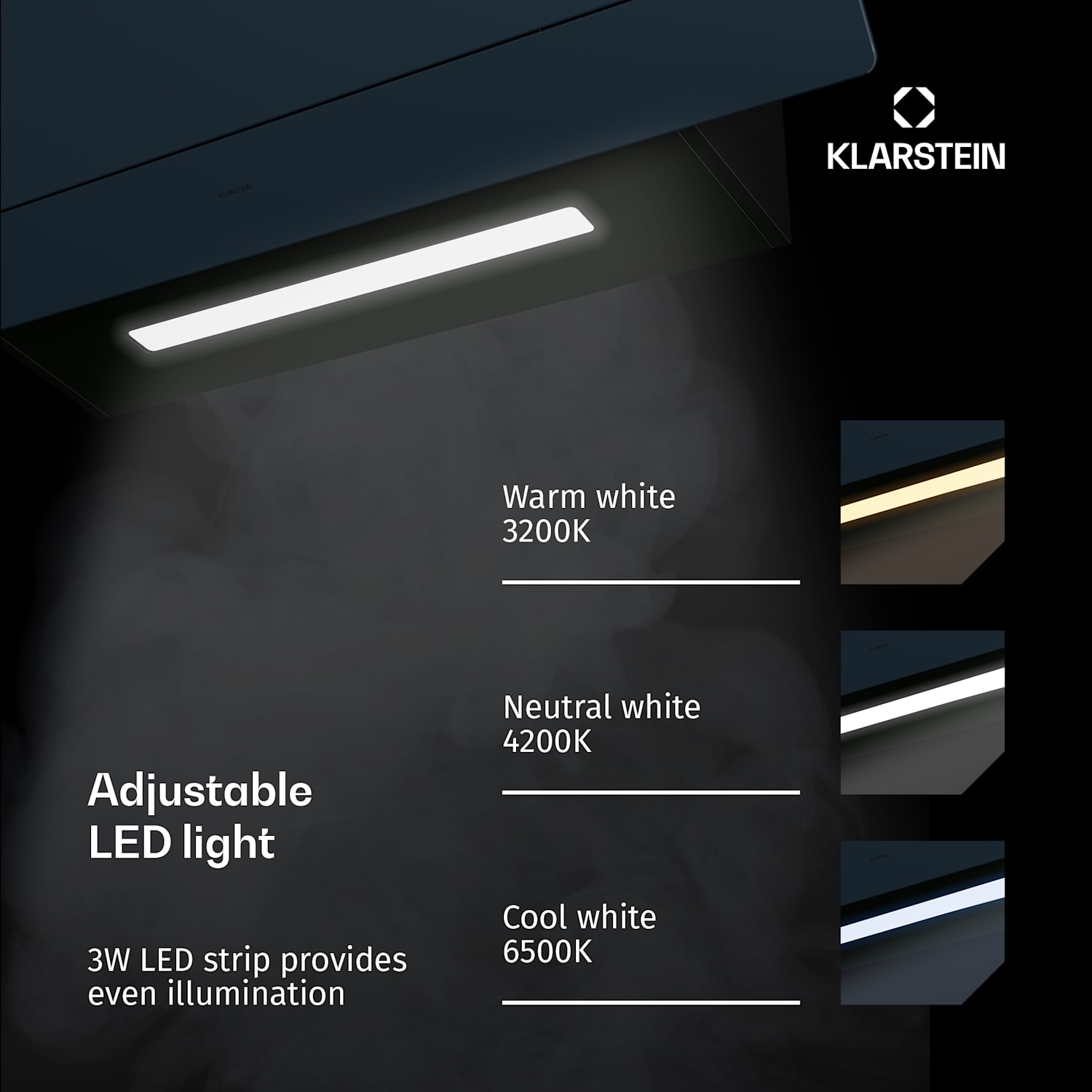 SleekAir exaustor, A+++, 717 m³/h, Touch 90 cm 90 cm | Antracite
