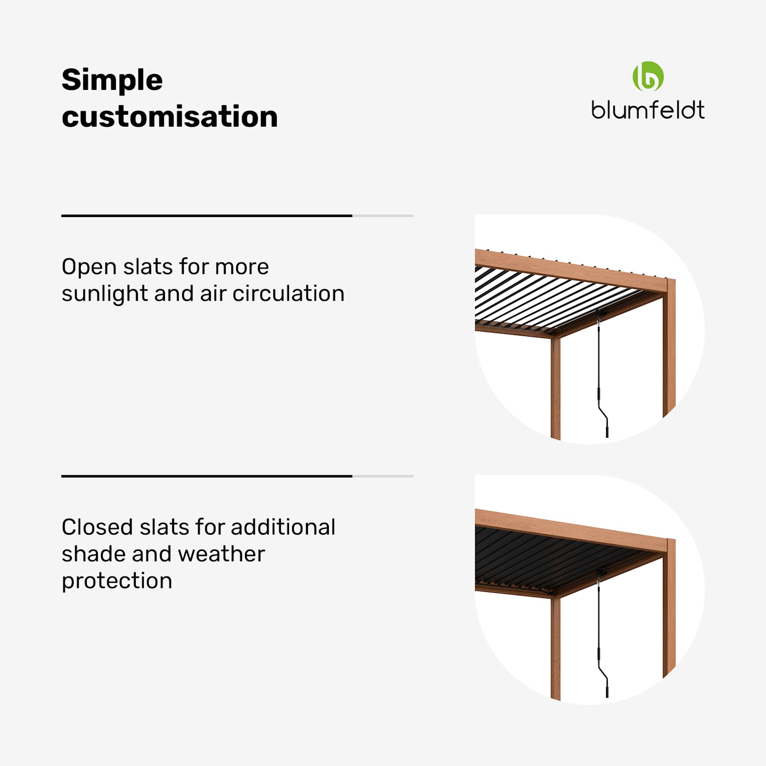 LuminaHaven Pergola 3x4 Galvanised Steel Wood Colour 3 x 4 m | Wood look