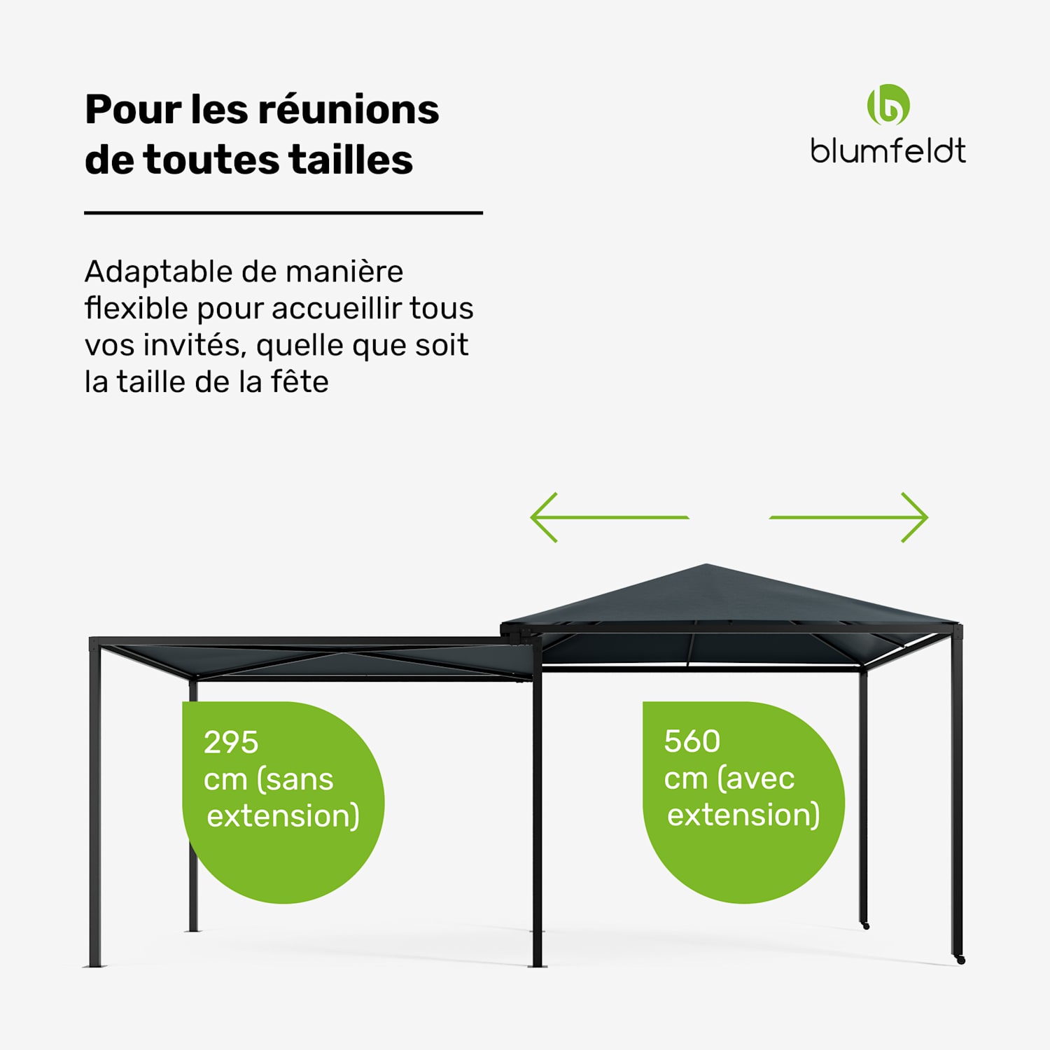 ShadeMax pavillon extensible avec protection UV30+ 