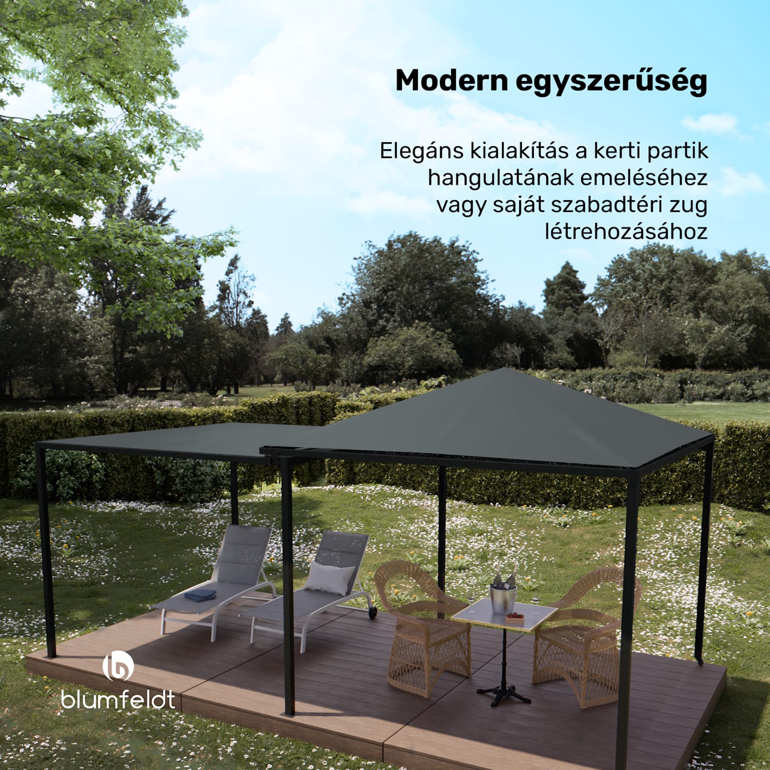 Bővíthető ShadeMax pavilon UV30+ védelemmel 