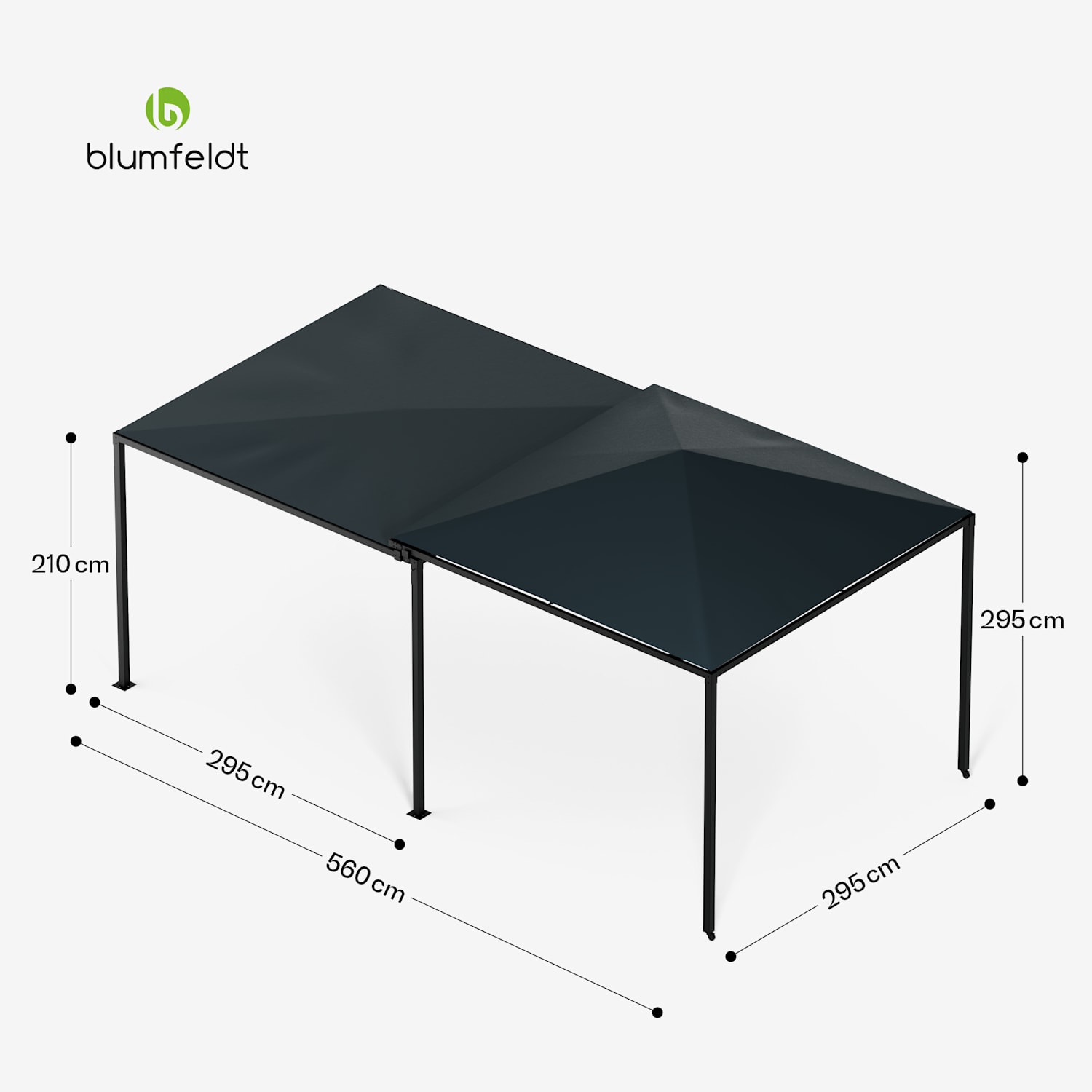 ShadeMax erweiterbarer Pavillon mit UV30+ Schutz 