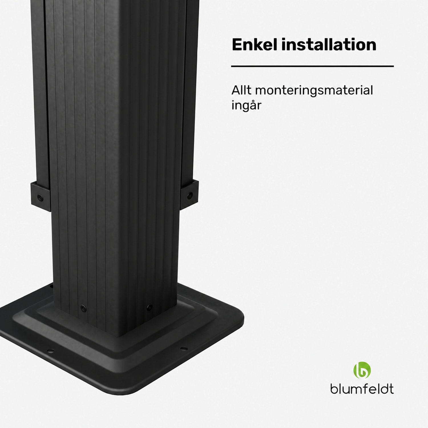  3 x 4 m | Antracit / Svart