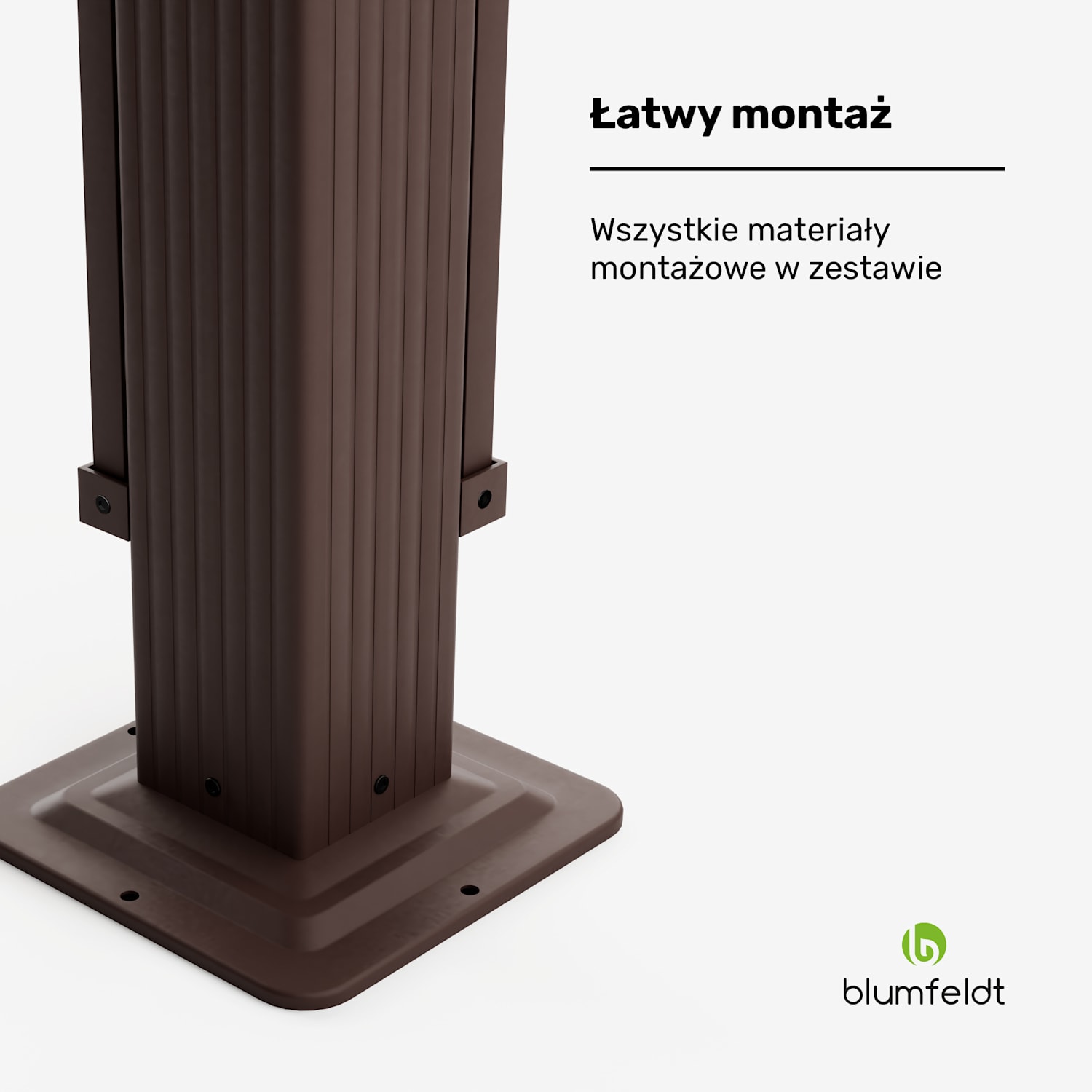 Pantheon Cortina altana ogrodowa 3x4 m, odporna na warunki atmosferyczne, malowana proszkowo, rolety boczne 3 x 4 m | Brązowy / Beżowy