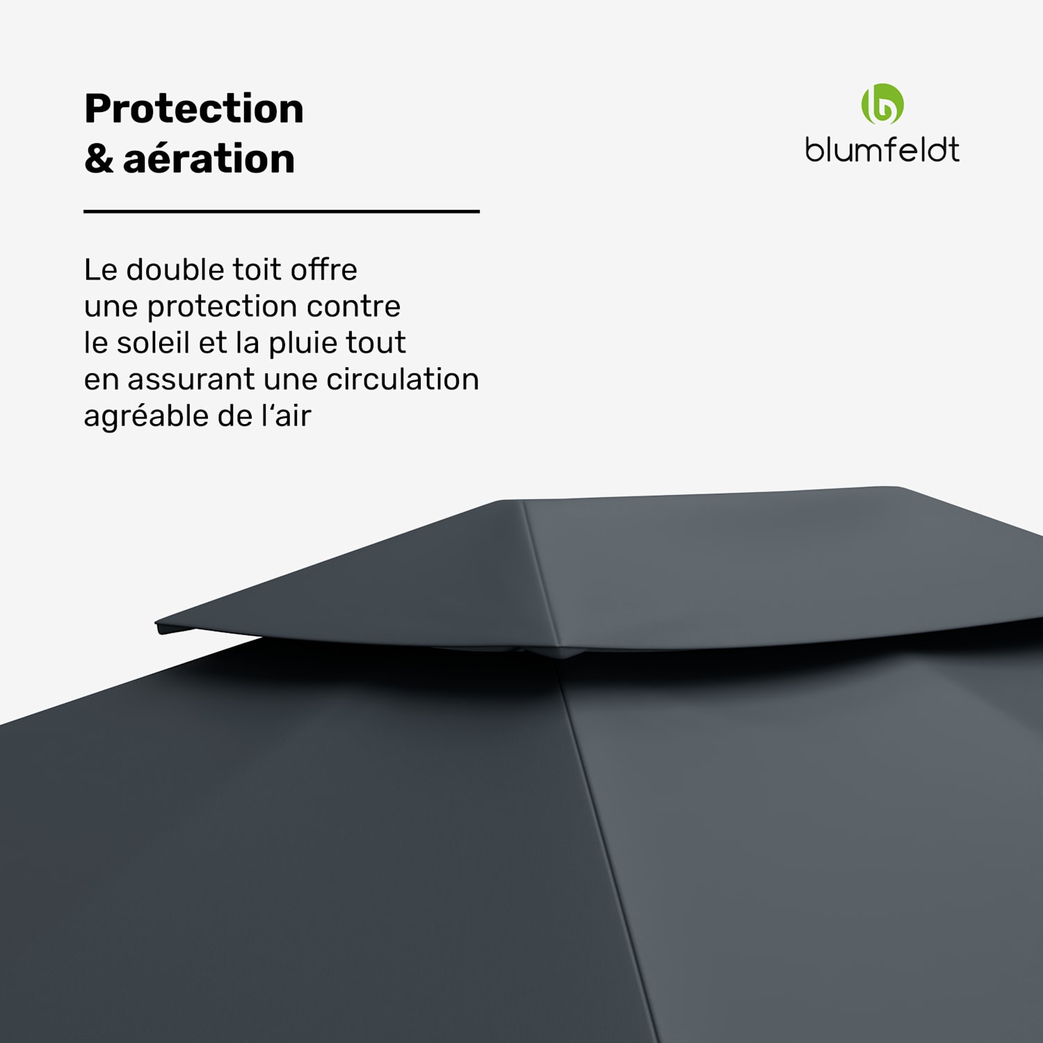 Grandezza Cortina pergola de jardin 3x4 m | résistante aux intempéries | thermolaquée | volets roulants latéraux 3 x 4 m | Gris Foncé