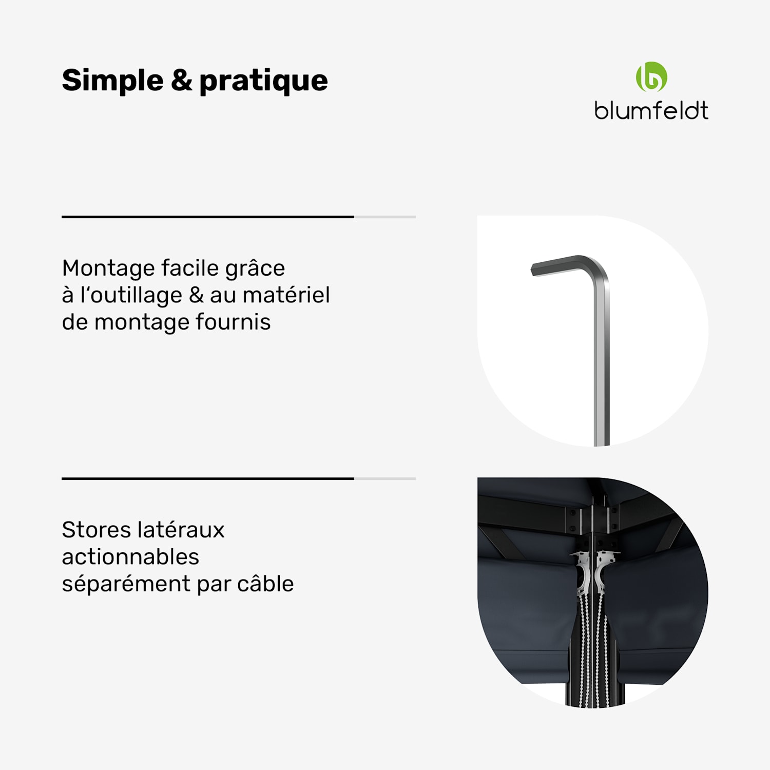 Grandezza Cortina pergola de jardin 3x4 m | résistante aux intempéries | thermolaquée | volets roulants latéraux 3 x 4 m | Gris Foncé