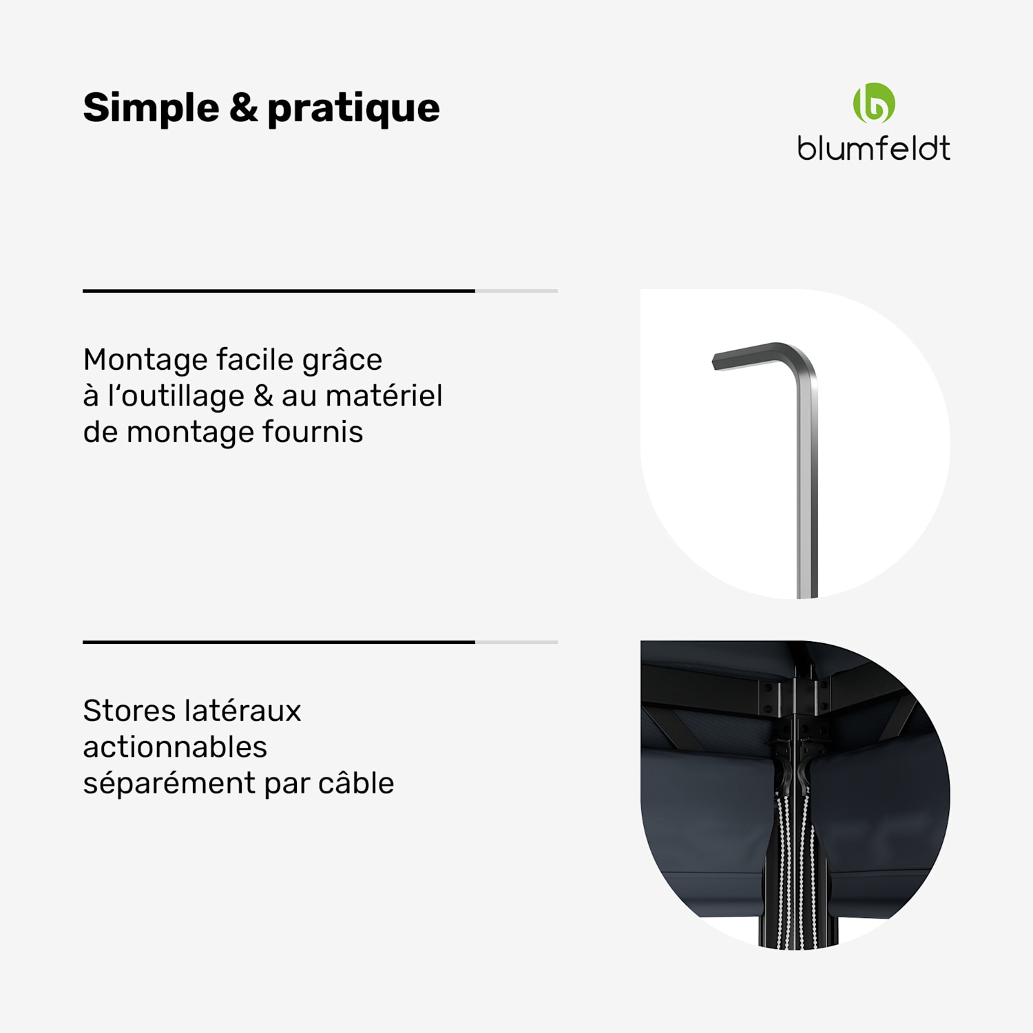 Grandezza Cortina pergola de jardin 3x6 m | résistante aux intempéries | thermolaquée | volets roulants latéraux 3 x 6 m | Gris Foncé