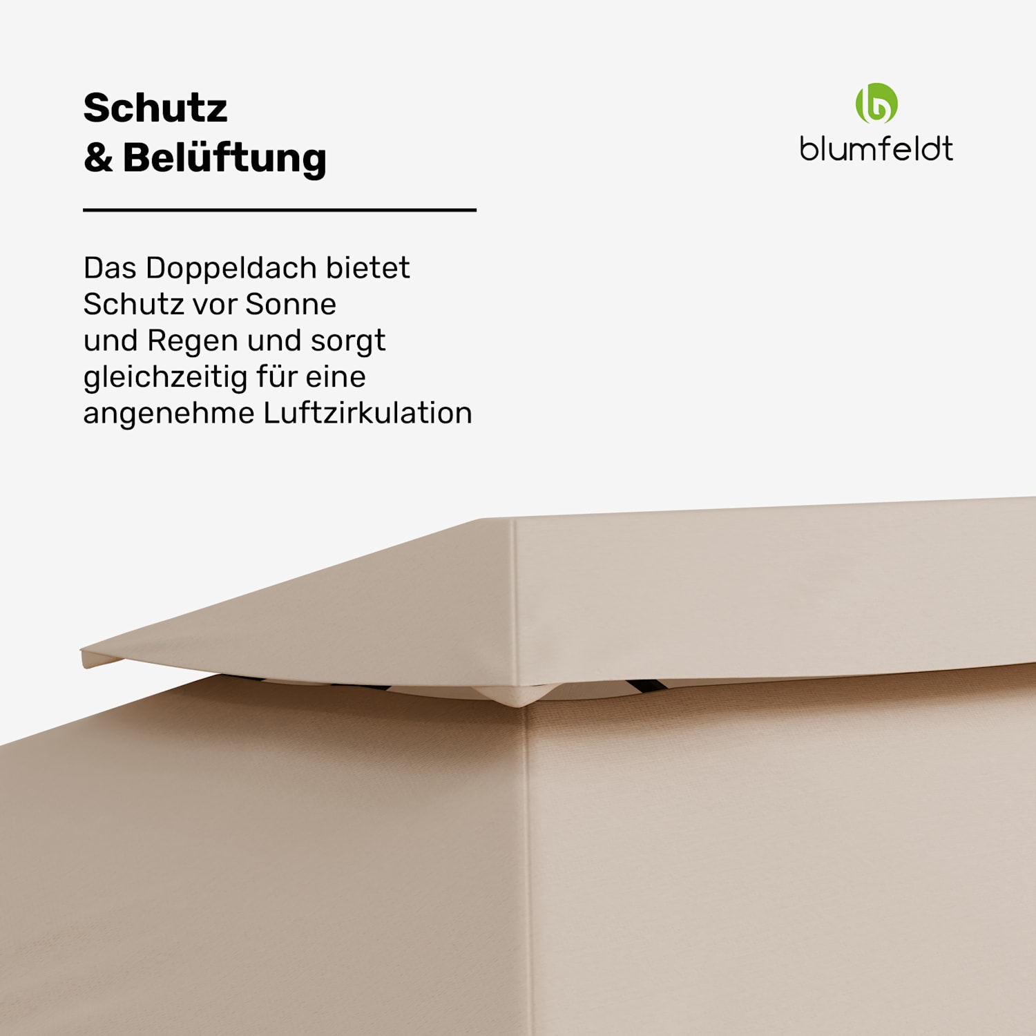 Grandezza Cortina Gartenpavillon 3x6 m | wetterbeständig | pulverbeschichtet | seitliche Rollläden 3 x 6 m | Beige