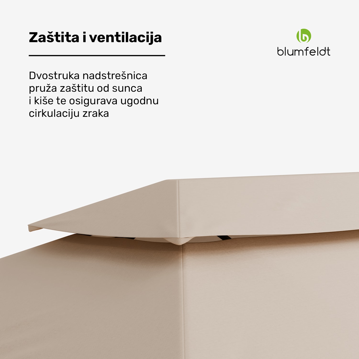Grandezza Cortina vrtna sjenica 3x6 m, otporna na vremenske uvjete, zaštitno lakiranje, bočne rolete 3 x 6 m | Bež