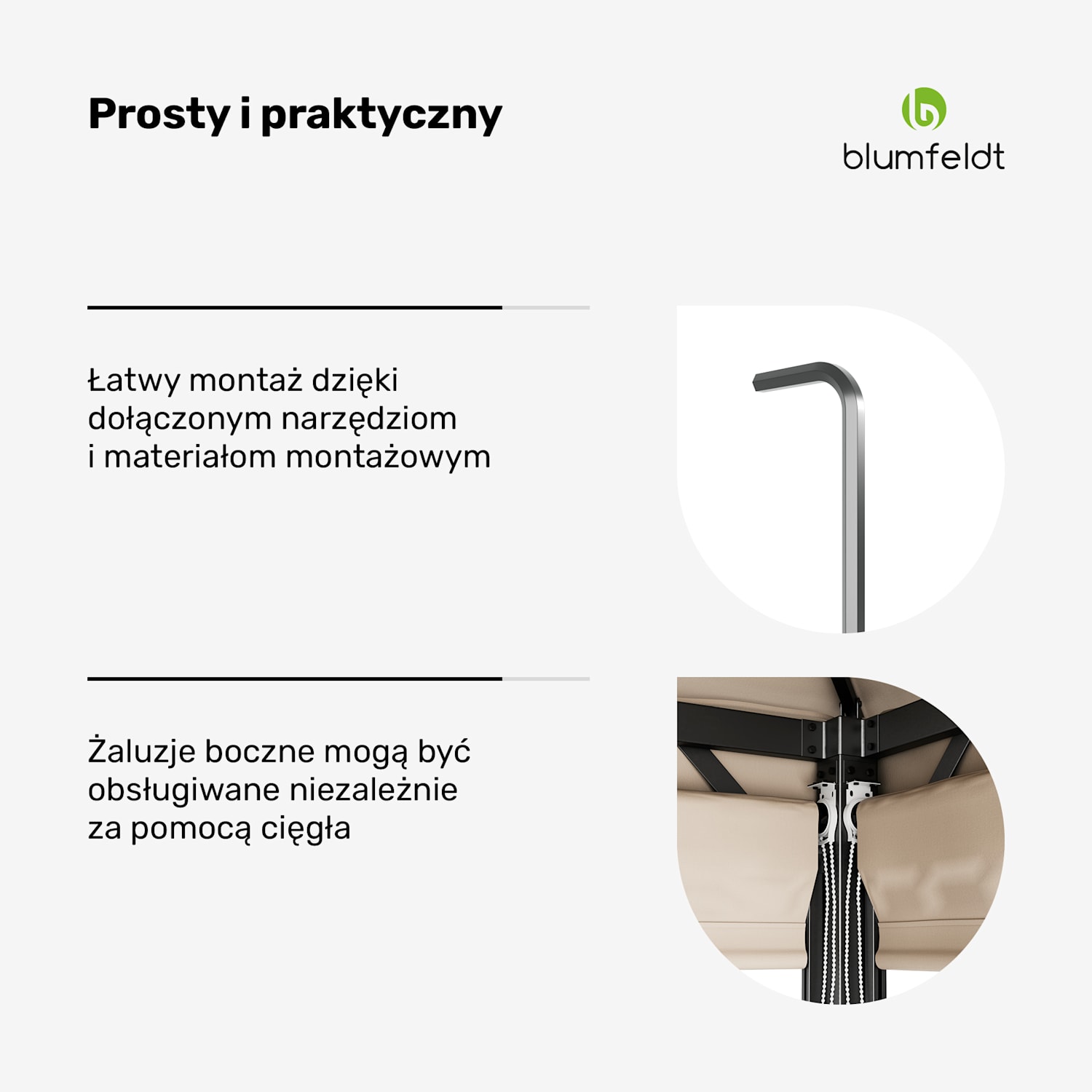 Grandezza Cortina Altana ogrodowa 3x6 m, odporna na warunki atmosferyczne, malowana proszkowo, rolety boczne 3 x 6 m | Beż