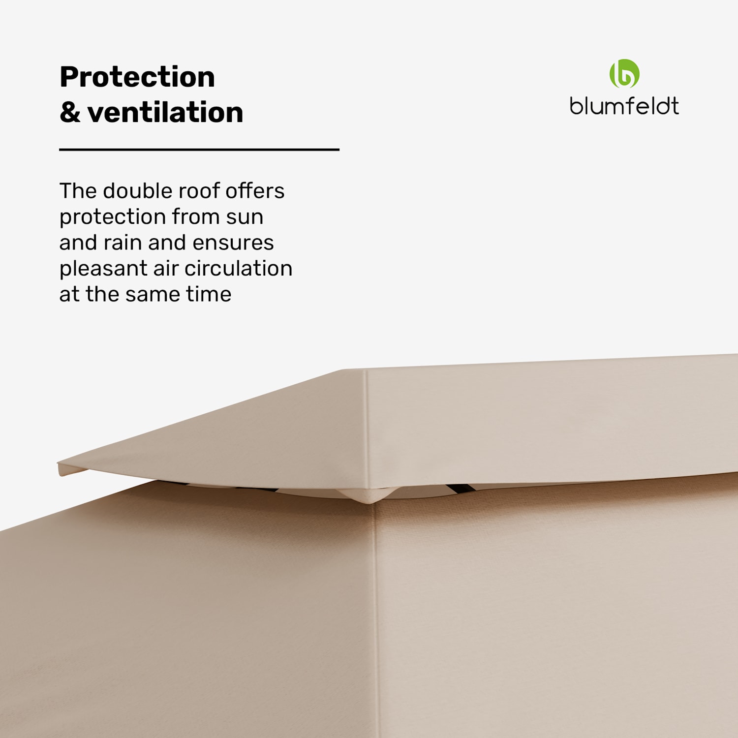 Grandezza Cortina tuinpaviljoen 3x6 m | weersbestendig | poedergecoat | zijwanden met rolmechanisme 3 x 6 m | Beige