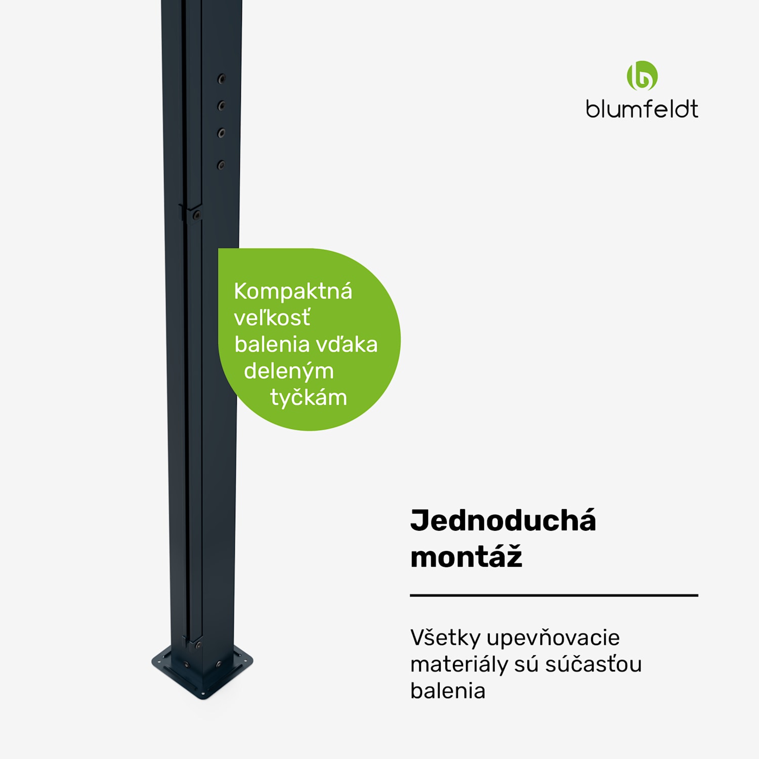 Pantheon Cortina Solid Sky Pergola 3x4, odolná voči poveternostným vplyvom, s práškovým nástrekom, bočné panely 