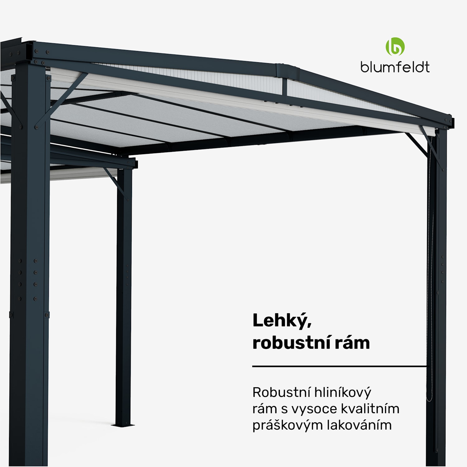 Pantheon Cortina Solid Sky Expand zahradní altán 3x6, odolný proti povětrnostním vlivům, rozšiřitelný 