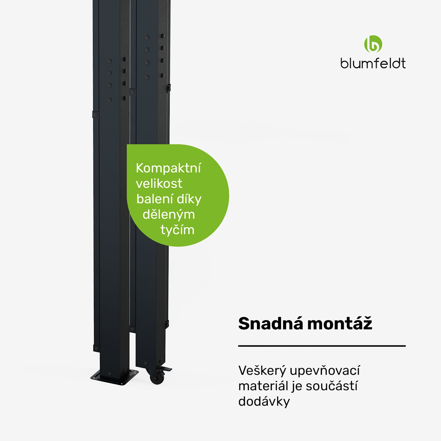 Pantheon Cortina Solid Sky Expand zahradní altán 3x6, odolný proti povětrnostním vlivům, rozšiřitelný 