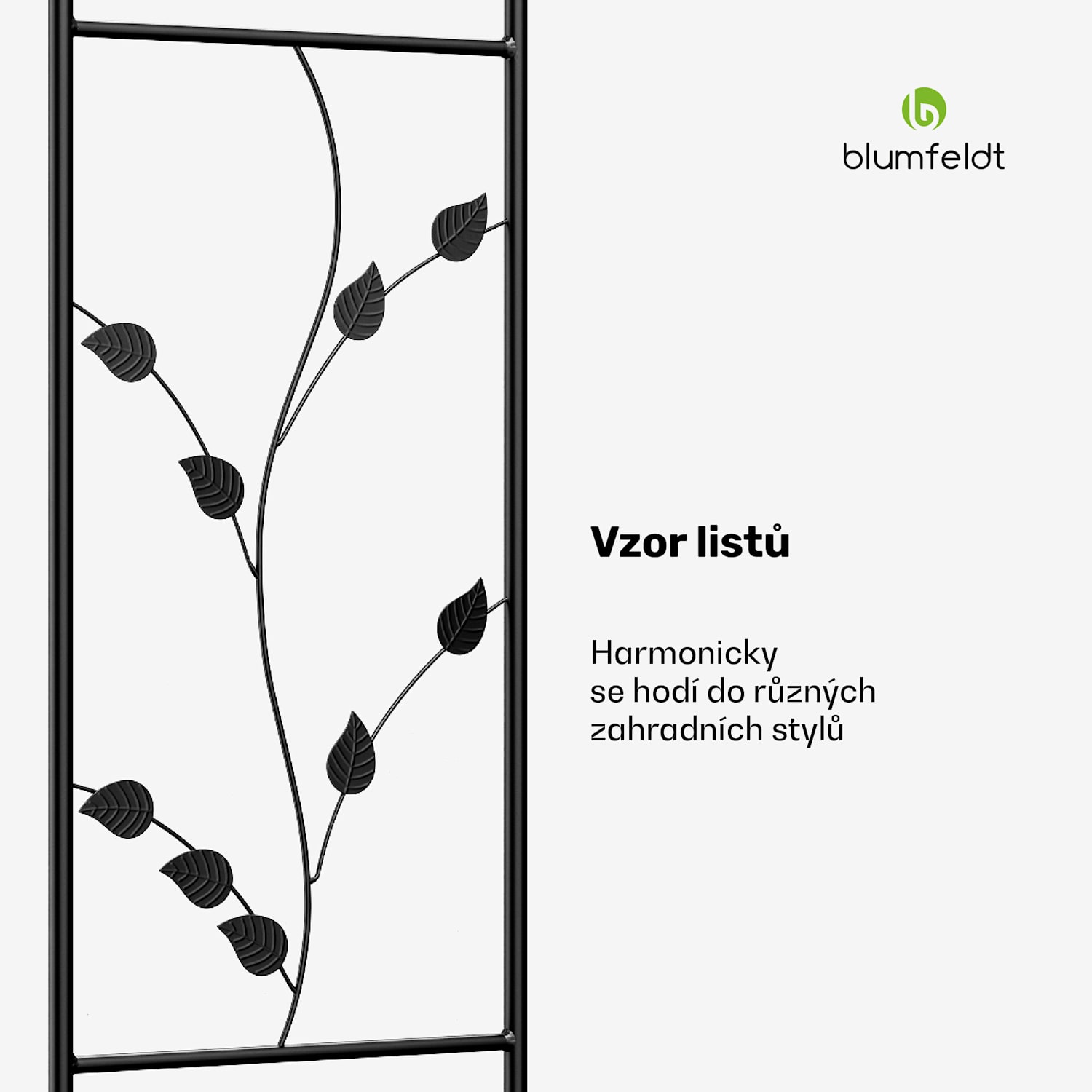 FloraBelle Arch oblouk, ozdobné vzory listů, odolný proti povětrnostním vlivům, podpora popínavých rostlin oblouk