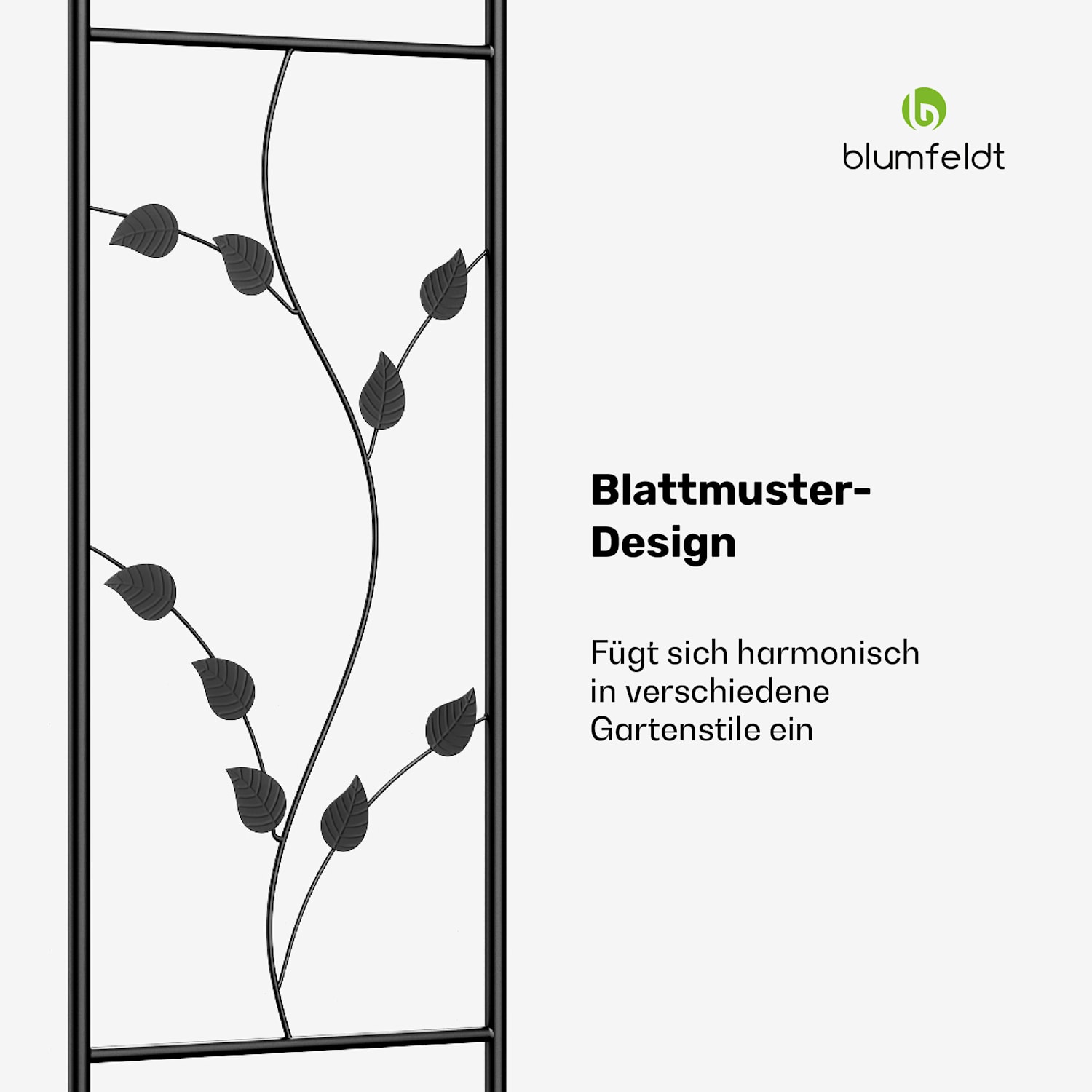 FloraBelle Curve Rosenbogen | dekorative Blattmuster | wetterbeständig | Kletterhilfe Kurve