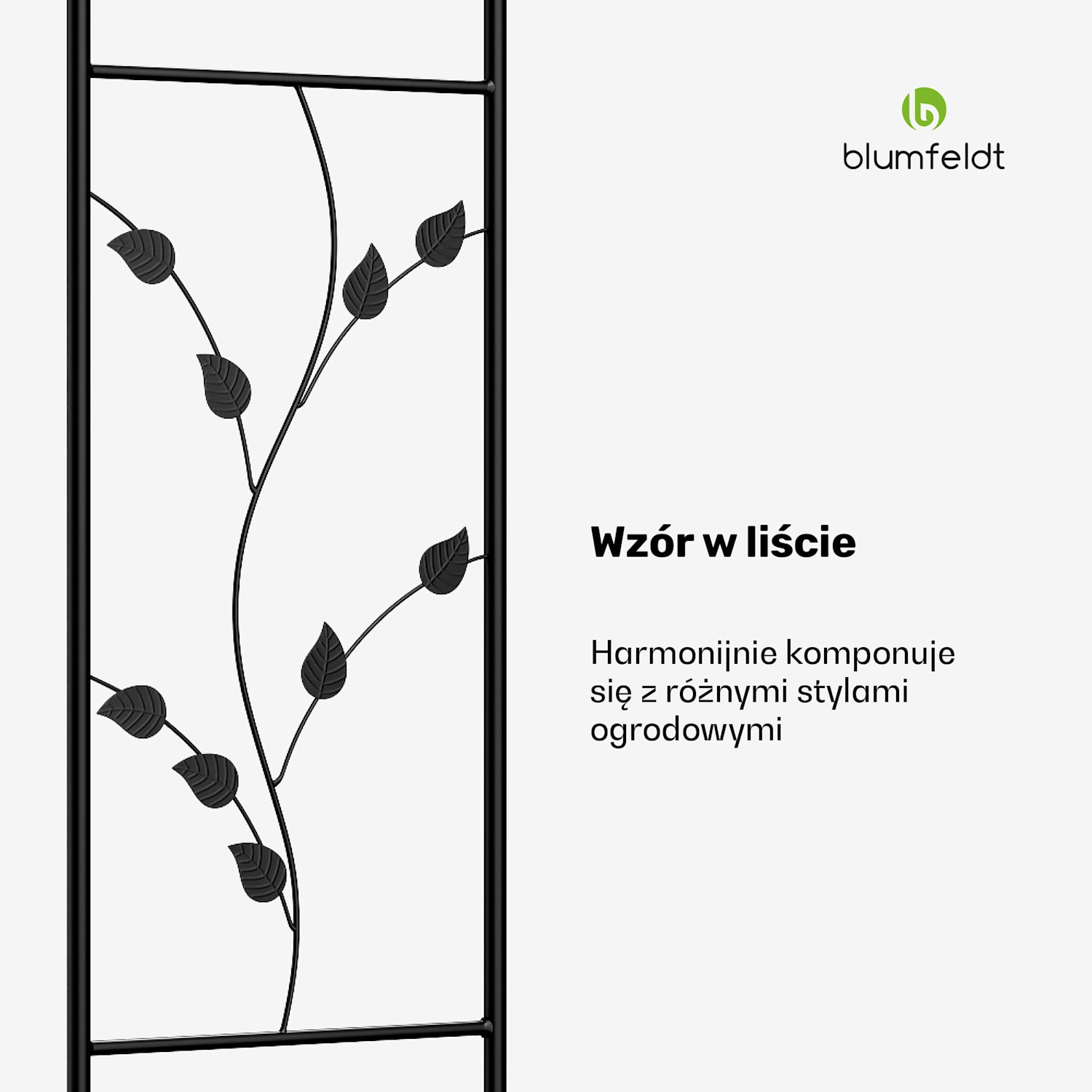 FloraBelle Curve pergola łukowa do róż, dekoracyjny wzór liści, odporna na warunki atmosferyczne, podpora do pnączy kopuła