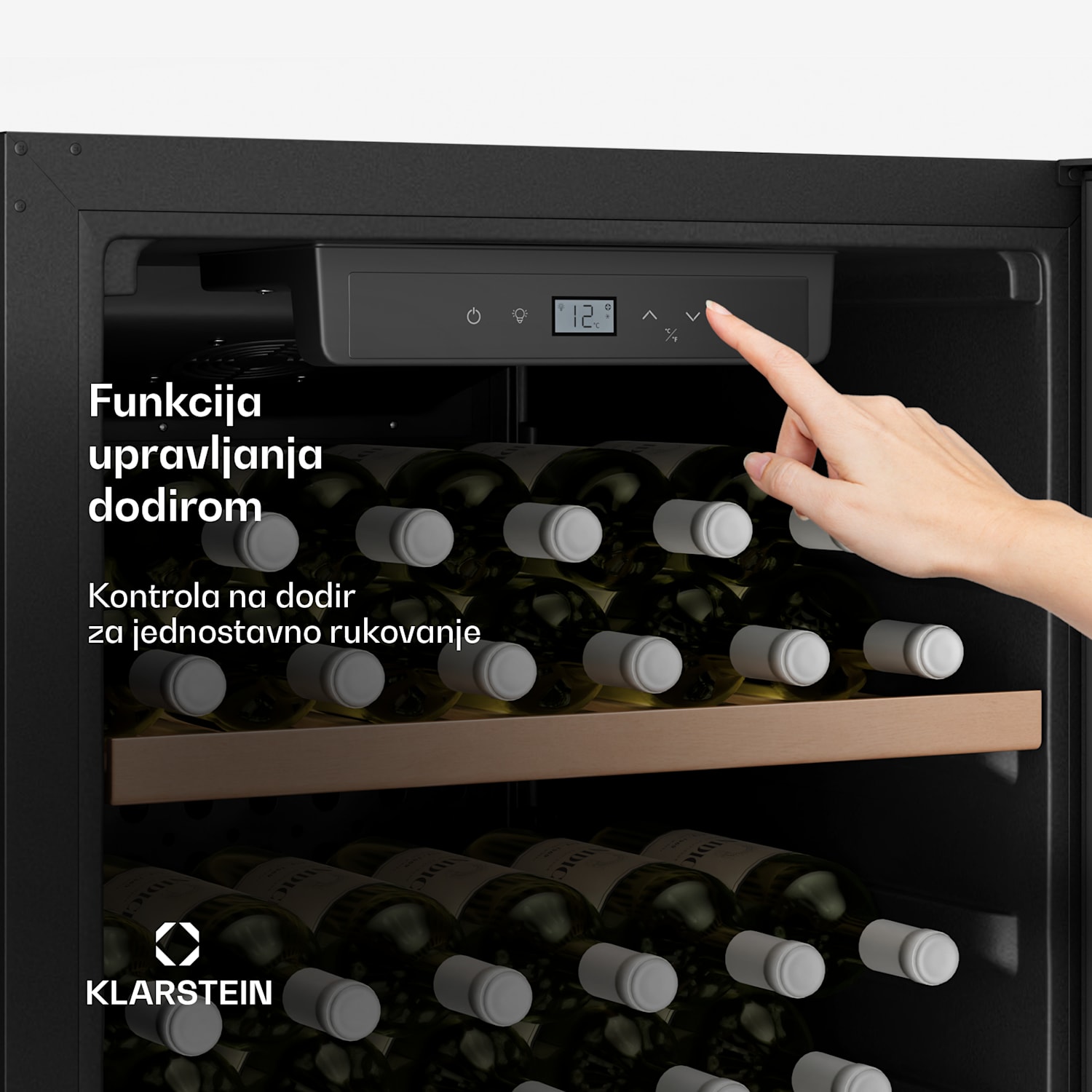 CellarMax hladnjak za vino, 114 boca, Kompresor, Energetska učinkovitost E 114 boca