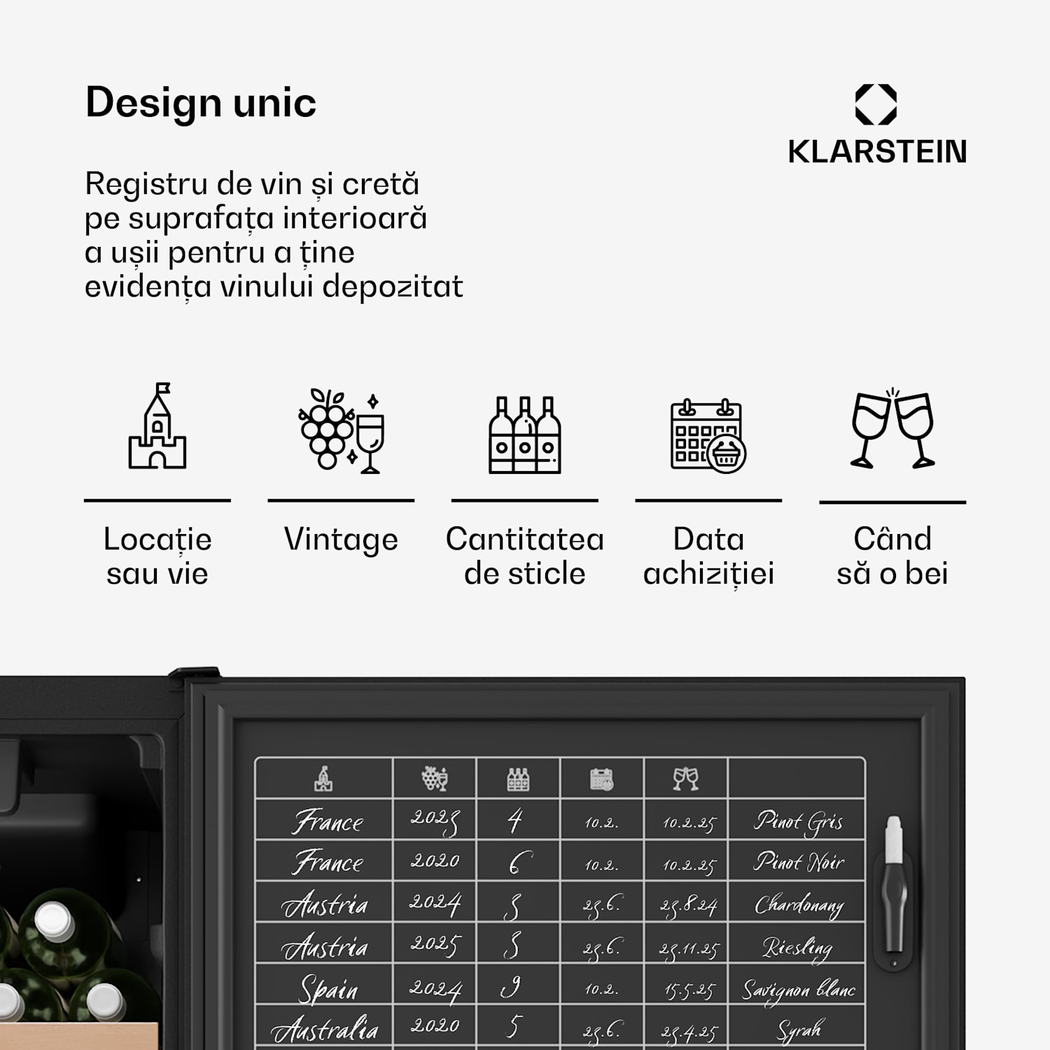 Răcitor de vin CellarMax, 114 sticle, Compresor, Eficiență energetică E 114 sticle