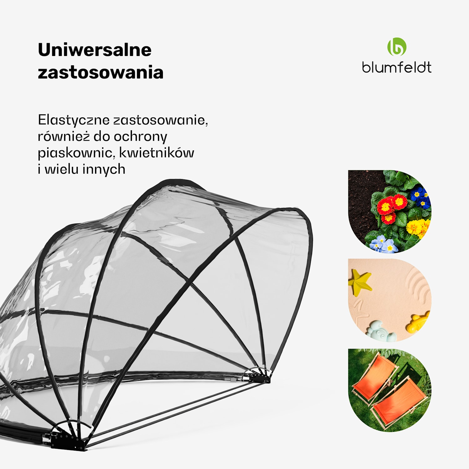 ArmadilloShade altana do basenu, okrągła, włókno szklane, ochrona UV, przezroczysta 559cm