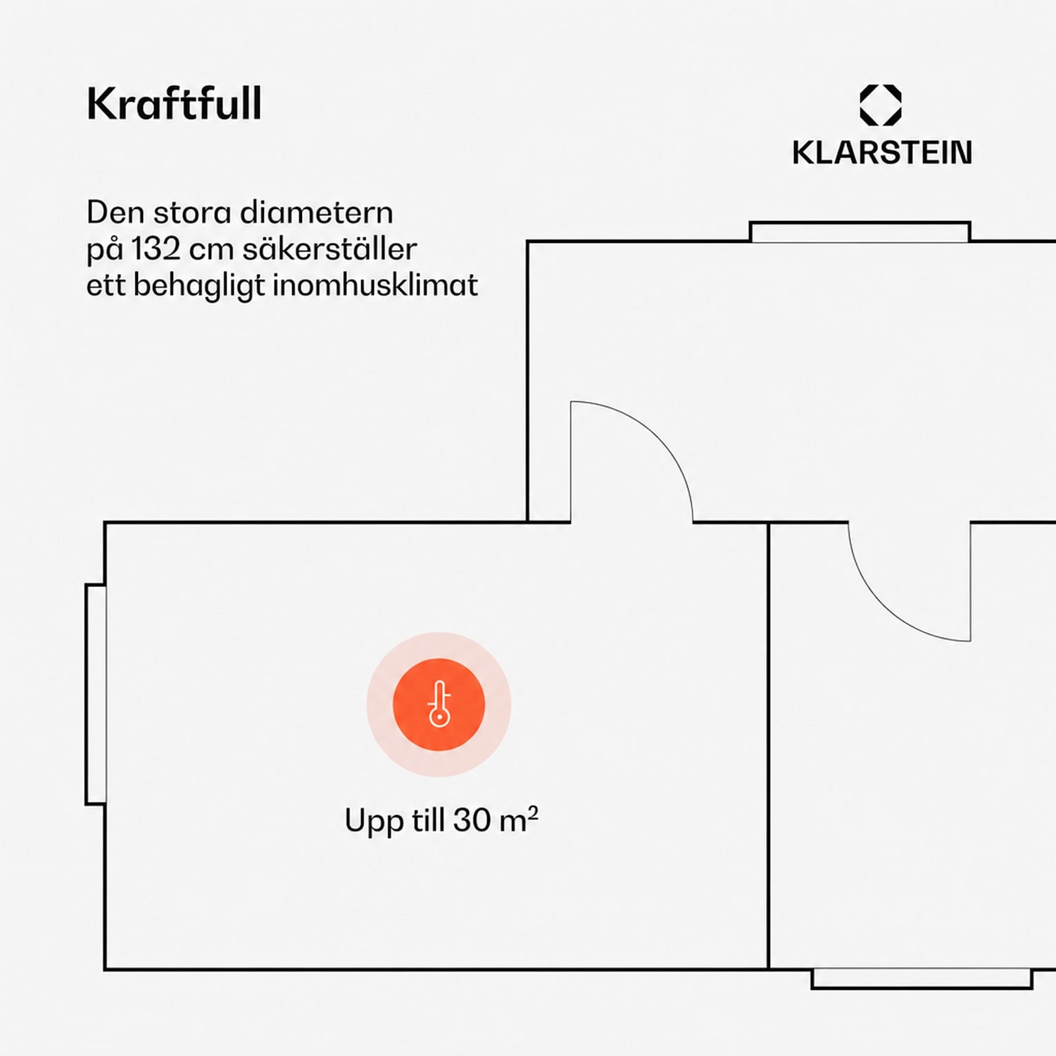 Santa Elena takfläkt 52" | 9 060 m³/h | 6 hastighetsnivåer | Fjärrkontroll 132 cm (rum 13–25 m²) | Fjärrkontroll | Vit