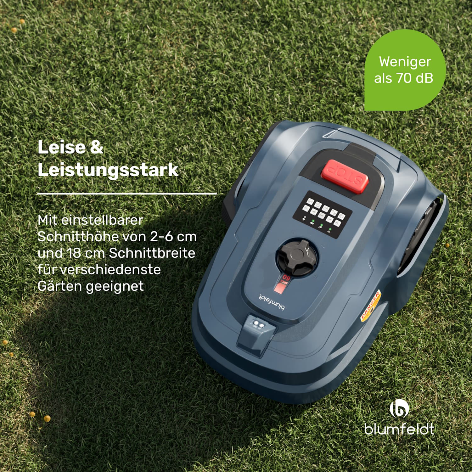 GrassConnect Mähroboter | Rasenpflege bis 1.000m² | App-gesteuert 