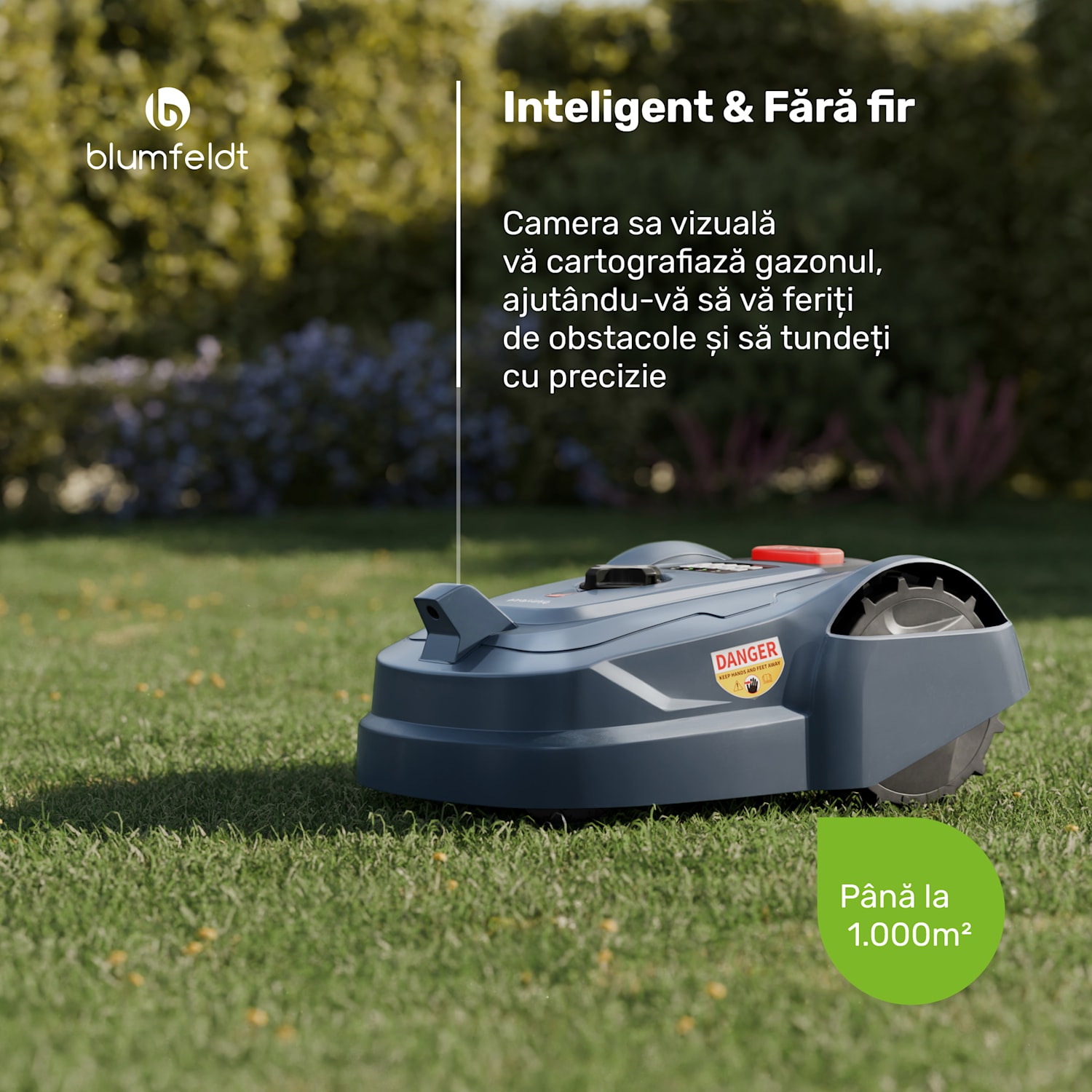 GrassConnect Robotic Lawnmower, Îngrijirea gazonului până la 1 000 m² 