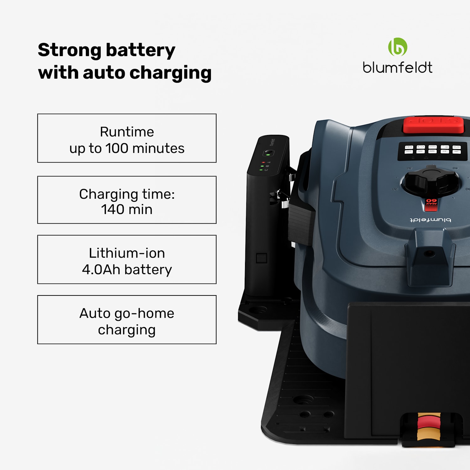 GrassConnect robotska kosilnica, Nega trate do 1000 m², Upravljanje s pomočjo aplikacije 