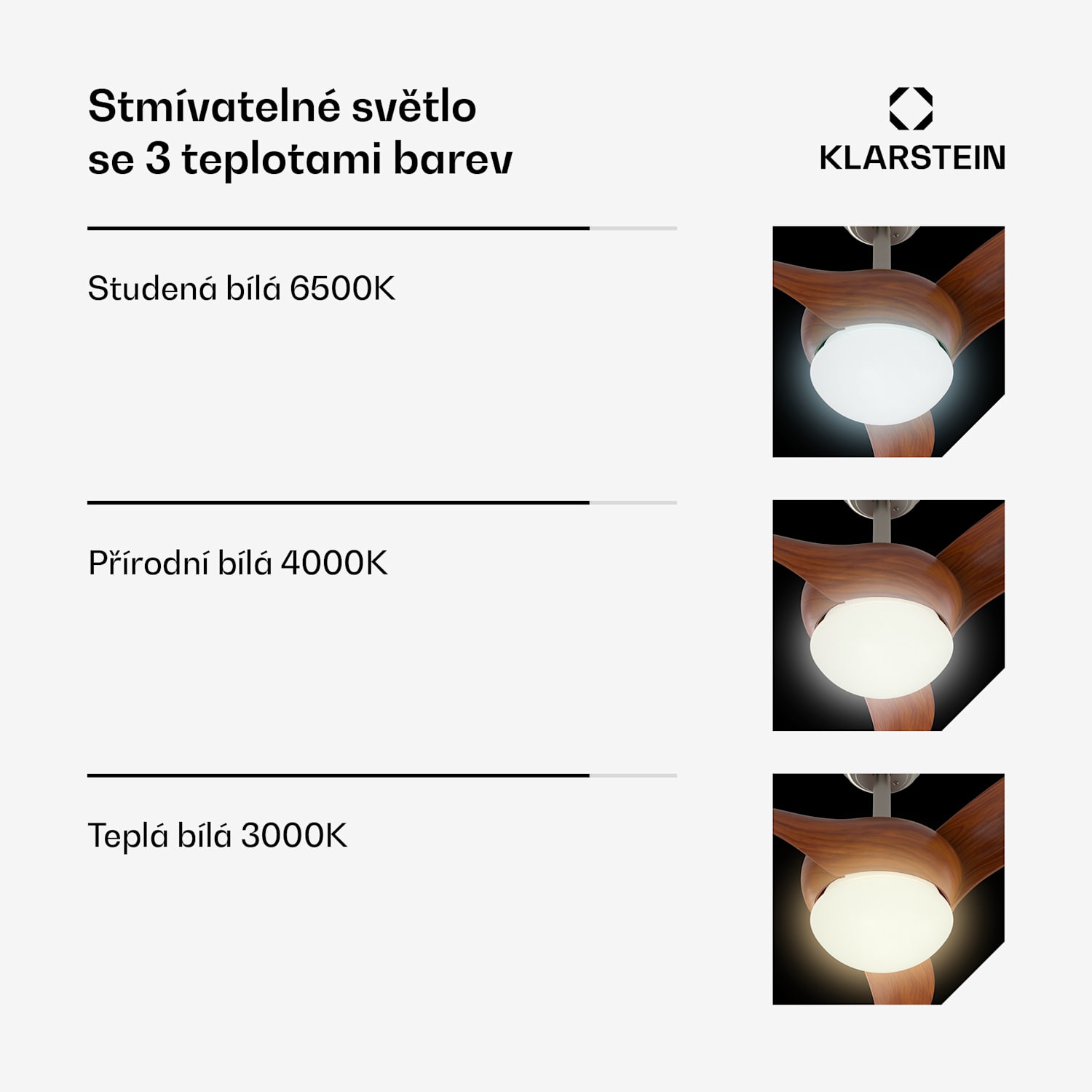 Stropní ventilátor Monteverde s stmívatelným světlem 132 cm (místnosti 13–25 m²) | WIFI + dálkové ovládání | Ořech