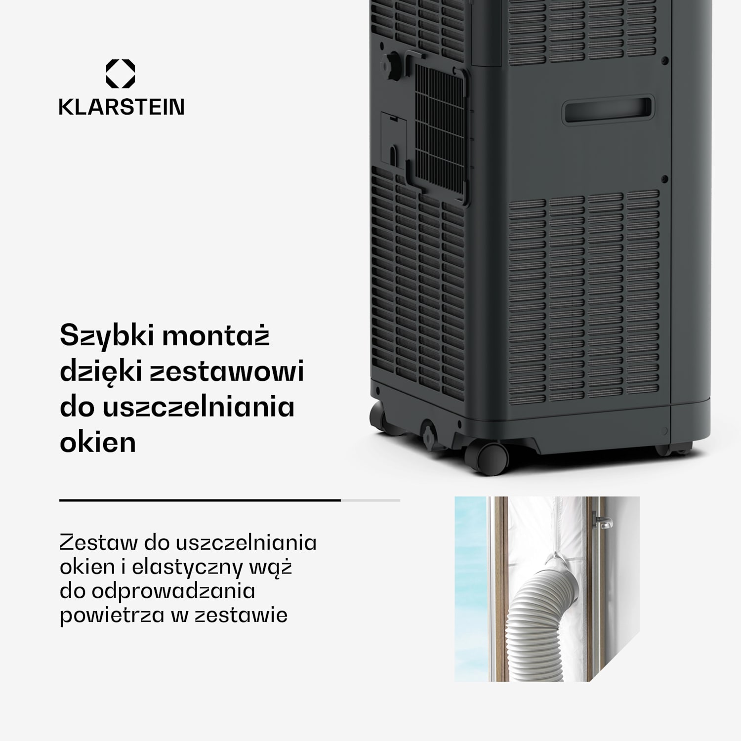 Breeze Box 9K Smart PAC klimatyzator przenośny, 3 w 1, inteligentne sterowanie, do 32 m², 24-godzinny timer 