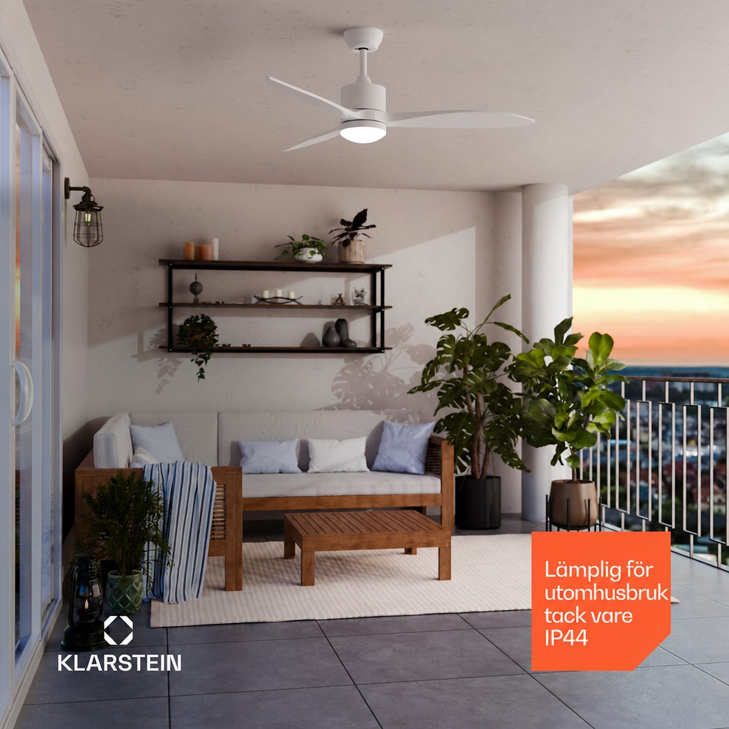  132 cm (rum 13–25 m²) | WIFI + Fjärrkontroll | Vit