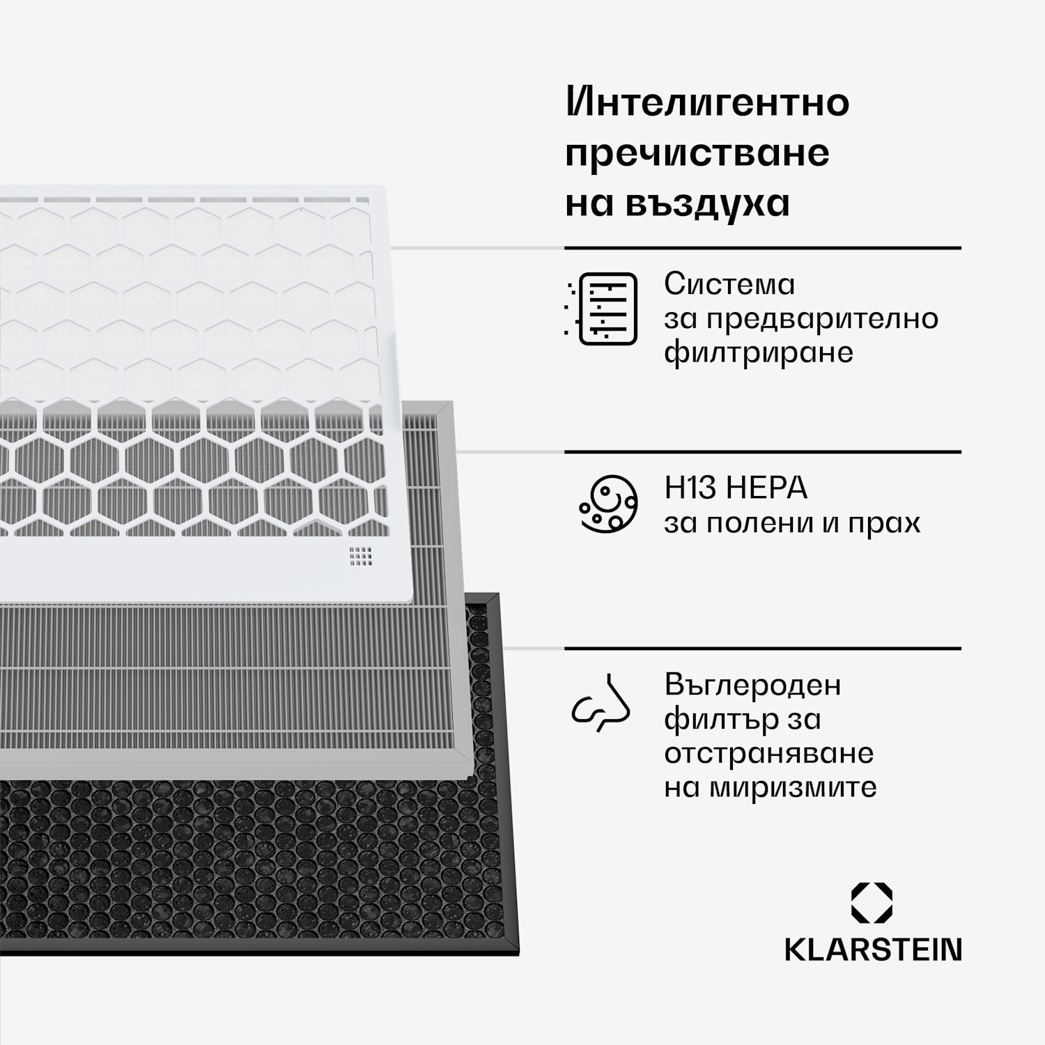 AireLux пречистващ уред за въздух, С функция за обезвлажнител, 400м³/ч CADR, Wi-Fi съвместим 