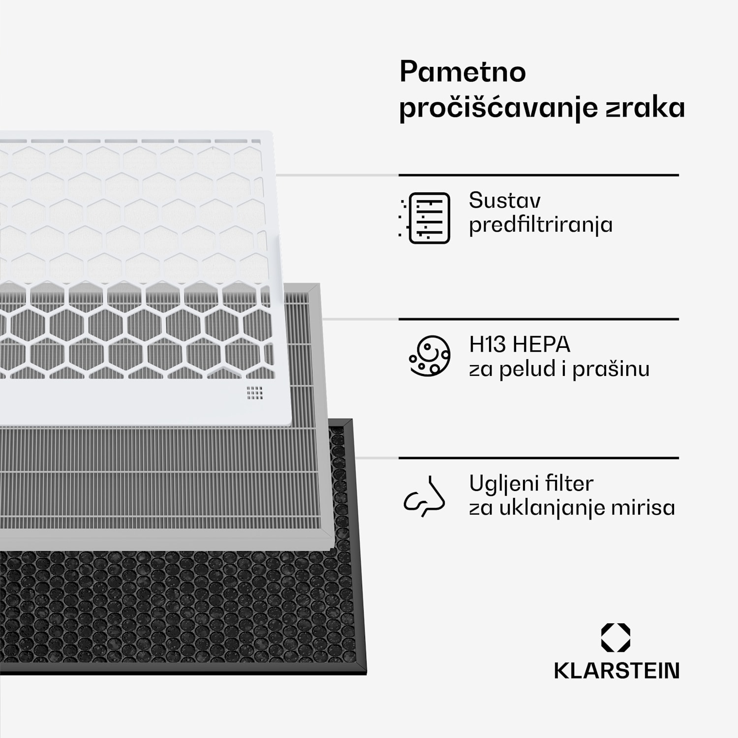 AireLux pročišćivač zraka, S funkcijom odvlaživanja, 400 m³/h CADR, Wi-Fi veza 