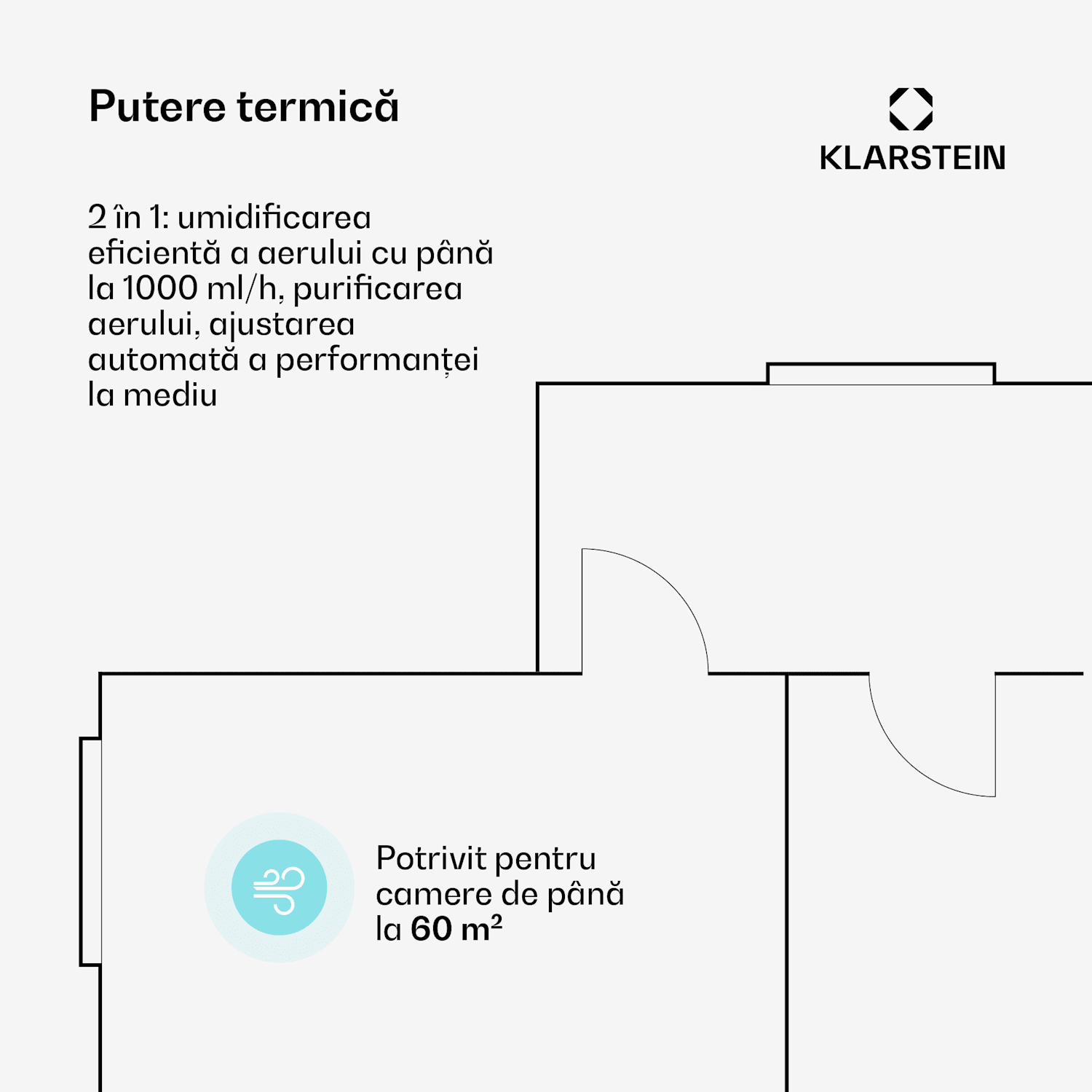 AireLux purificator de aer, Cu funcție de dezumidificare, 400m³/h CADR, Wi-Fi 